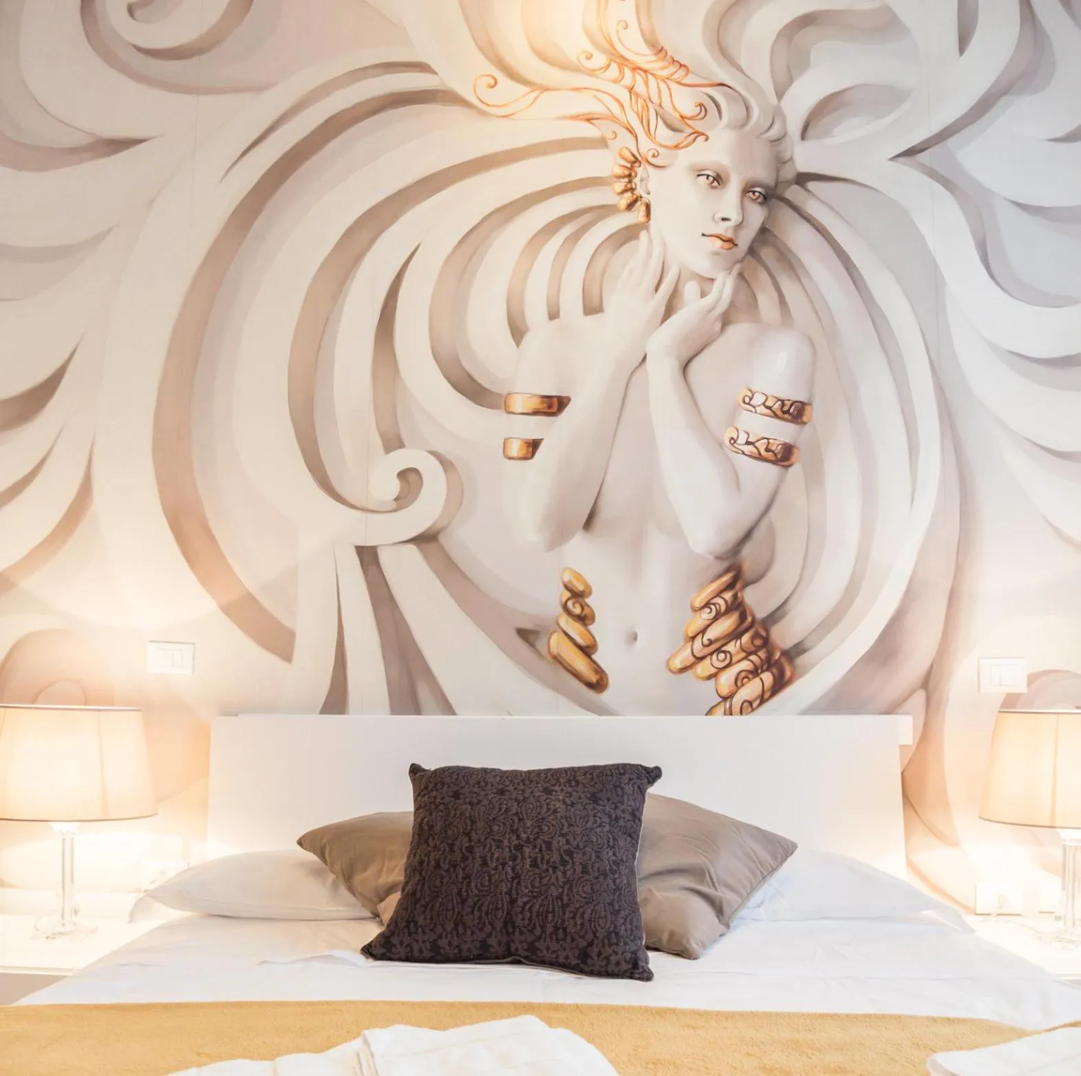 Bedroom, Bed in San Polo Design Apartments by Wonderful Italy