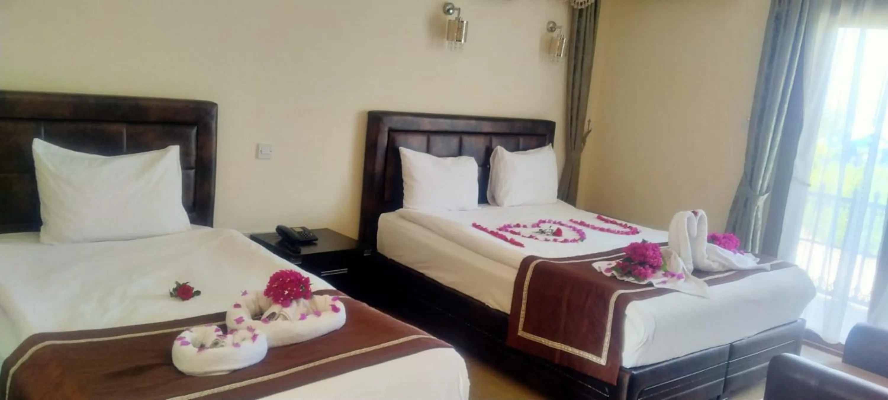 Bed in Riverside Garden Resort
