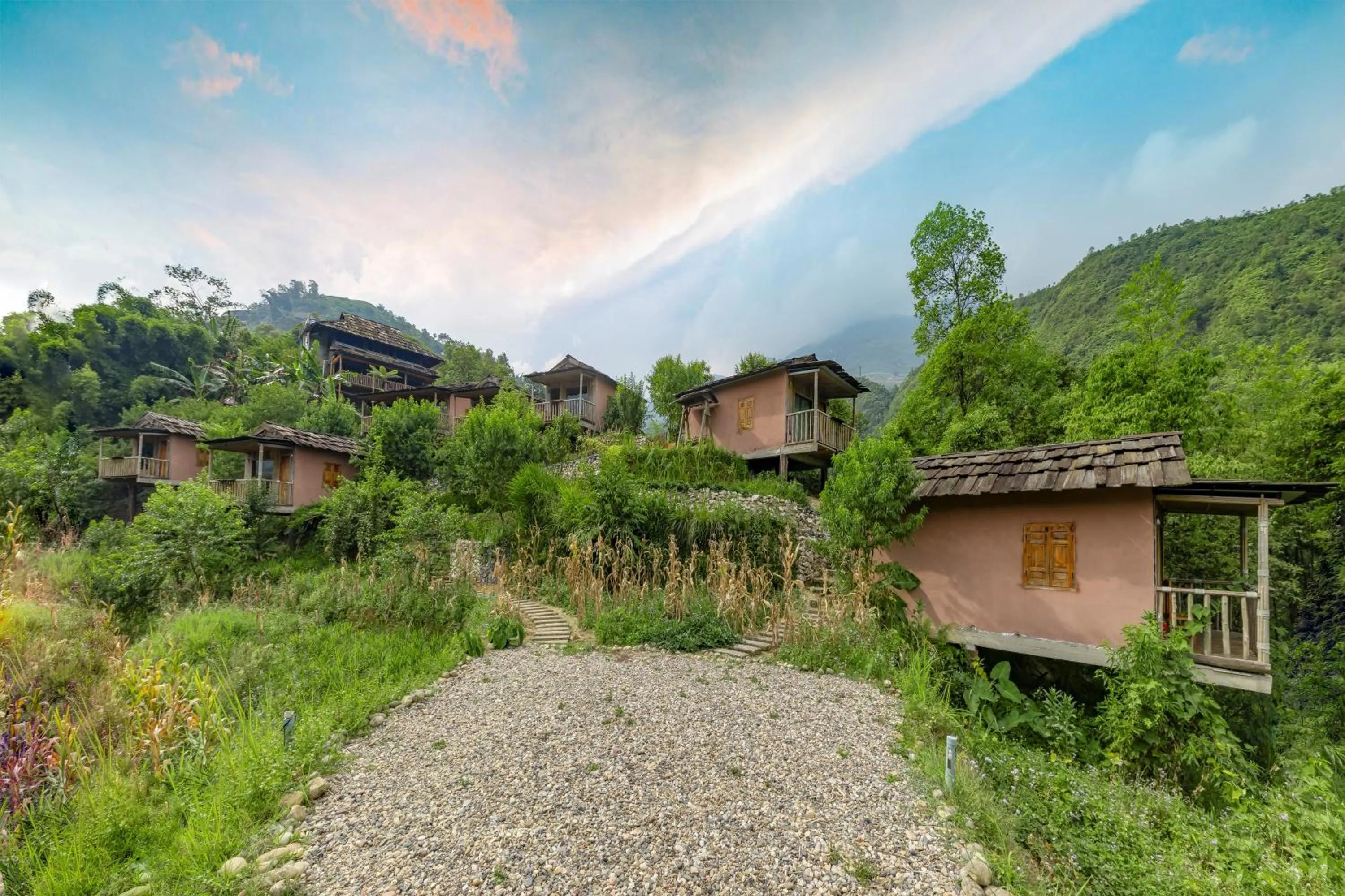 Balcony/Terrace in Chapa Farmstay - Mountain Retreat