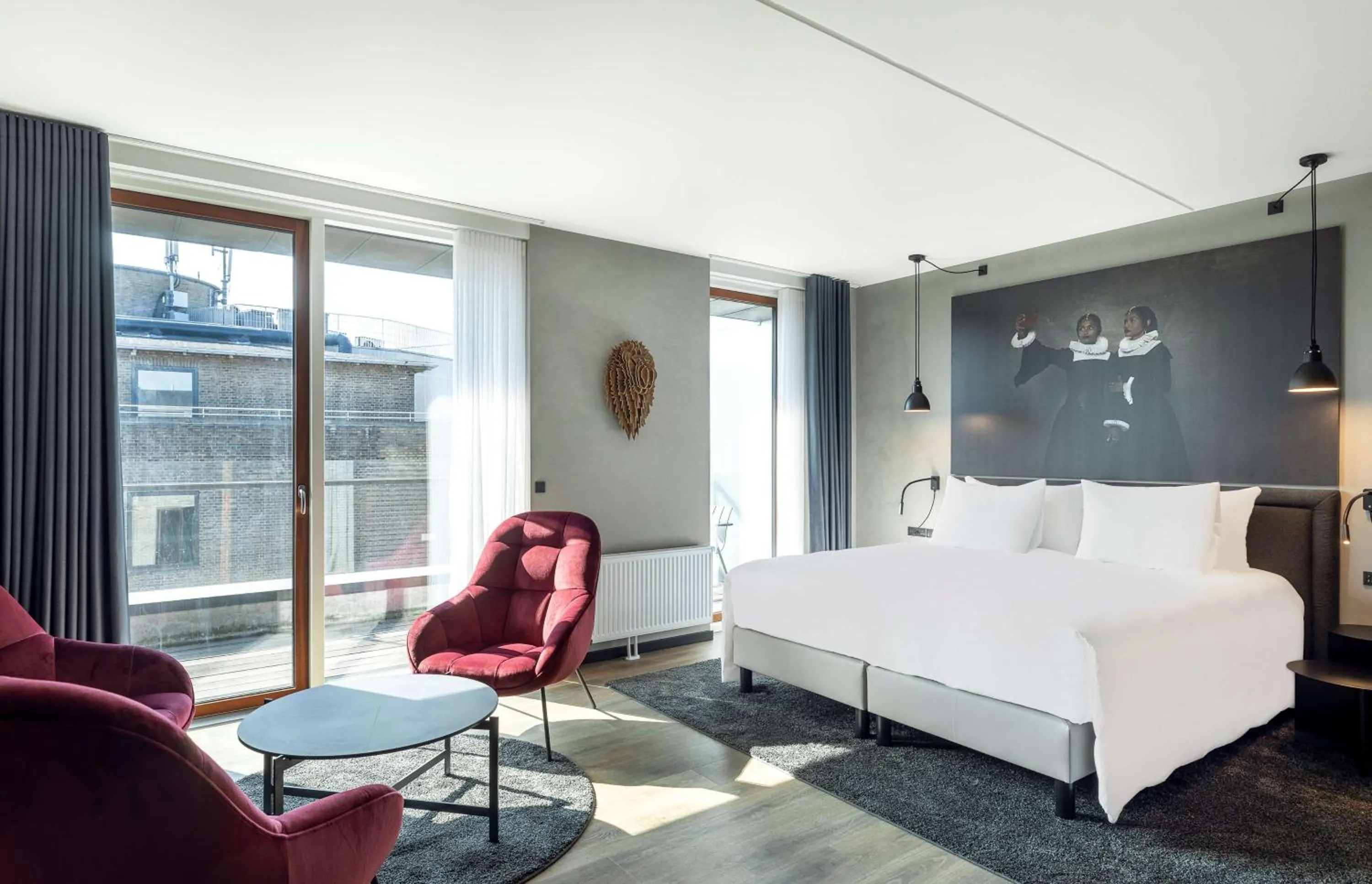 Living room, Bed in Radisson RED Aarhus