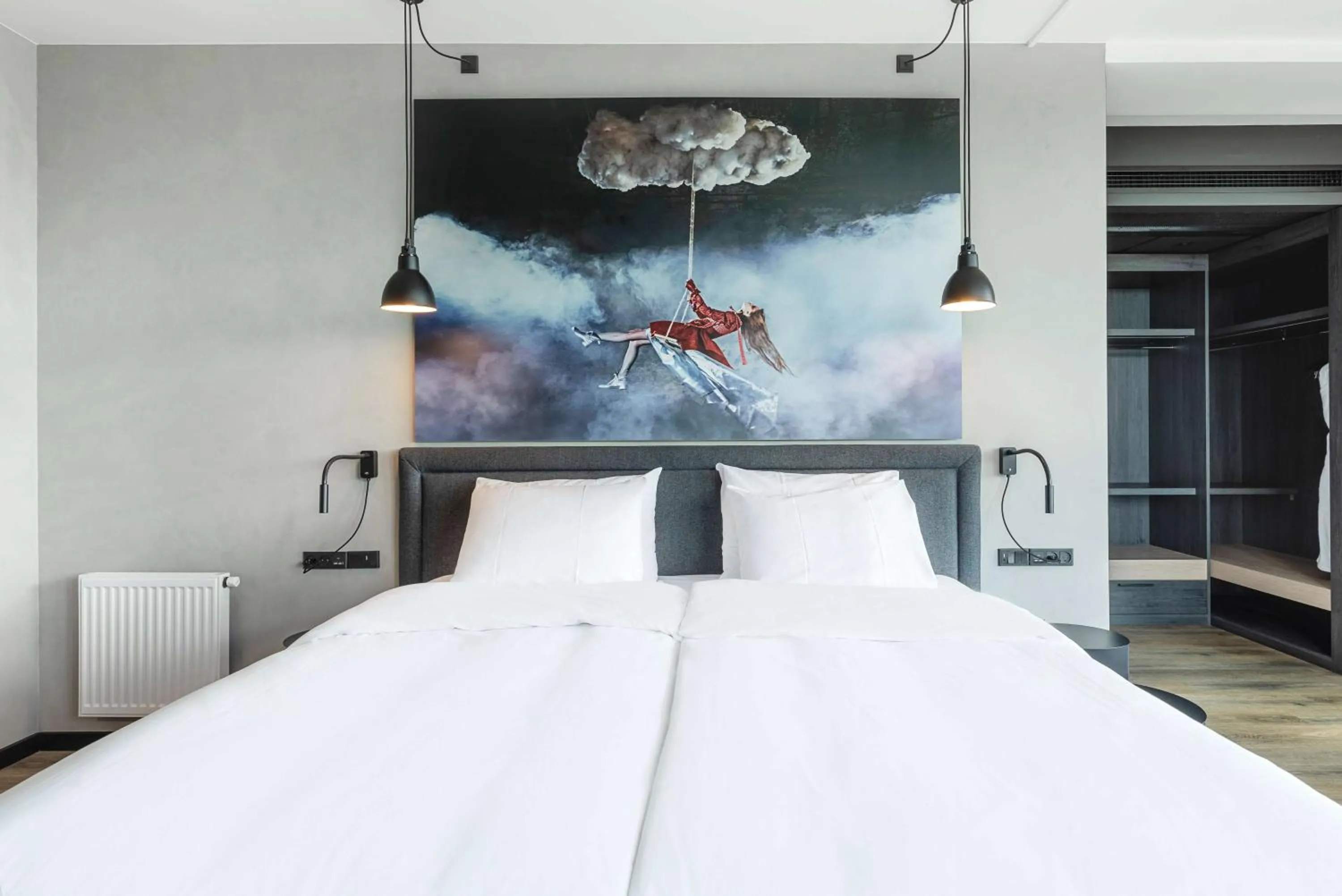 Decorative detail, Bed in Radisson RED Aarhus