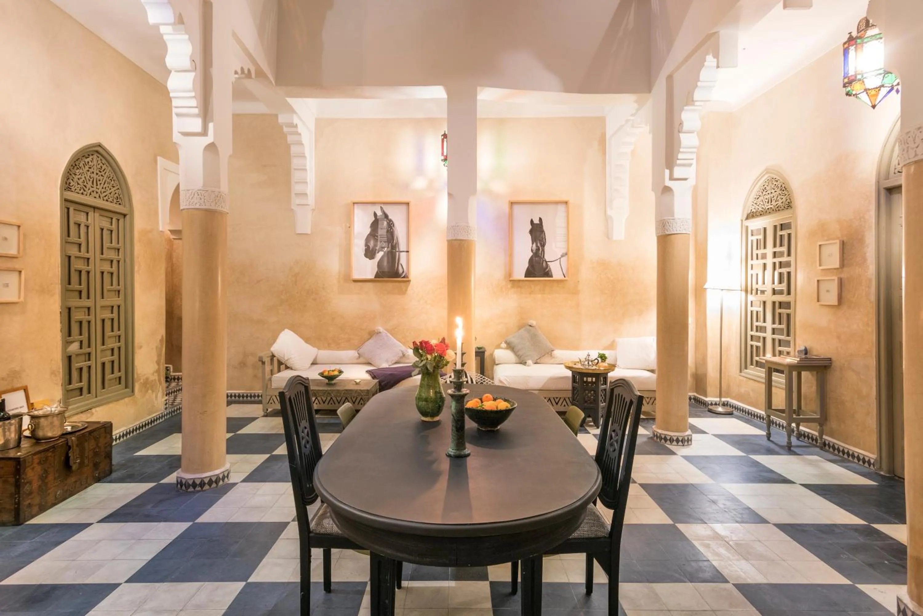 Dining area in Riad Hissan