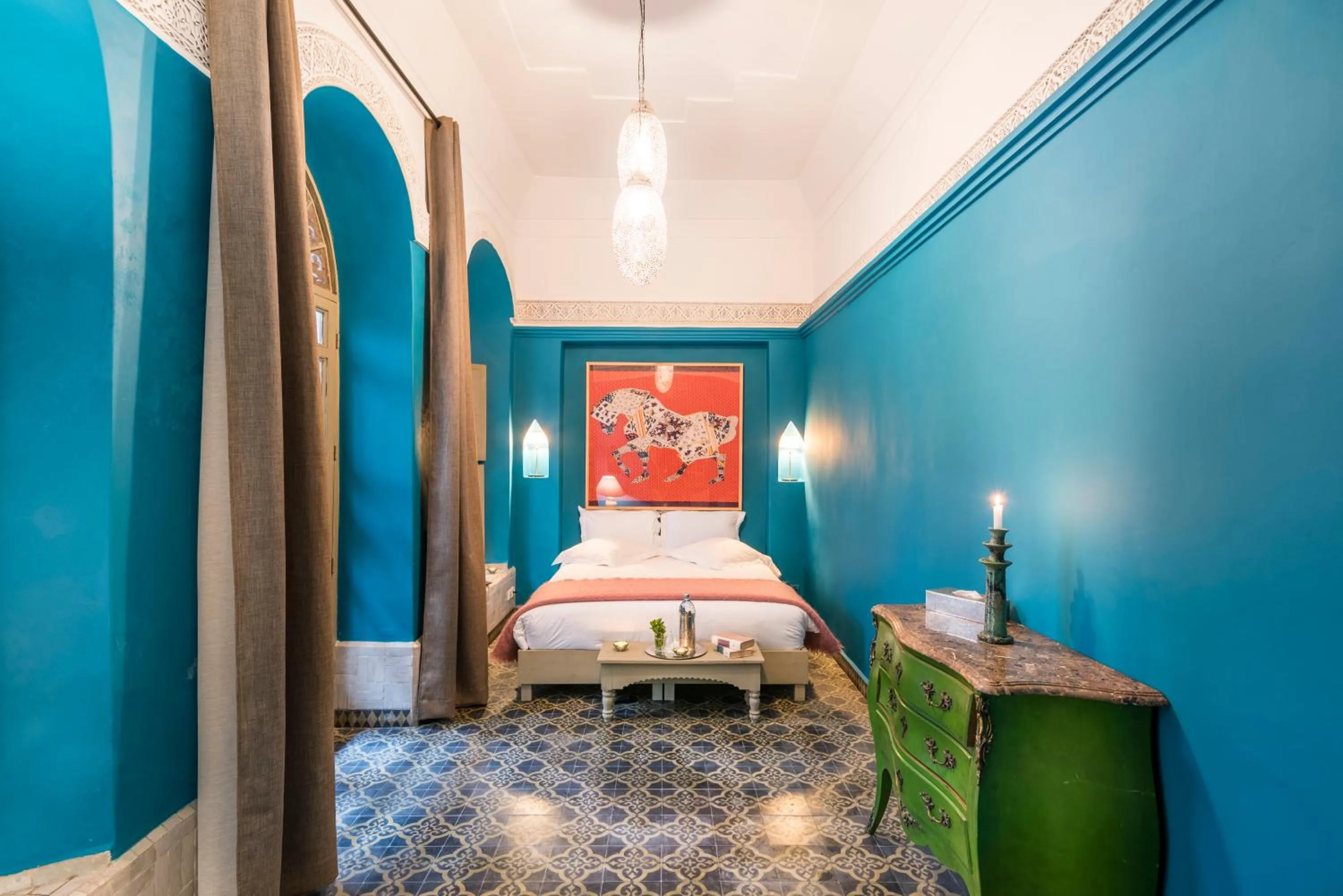 Photo of the whole room, Bed in Riad Hissan