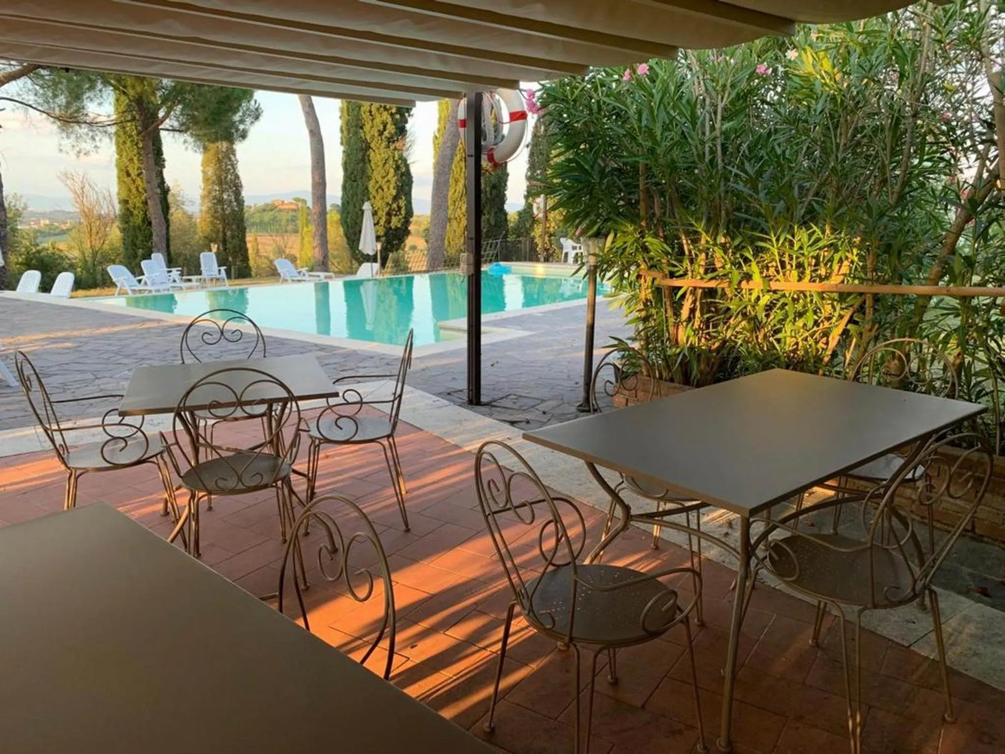 Pool view in Agriturismo tranquillo e con vista panoramica