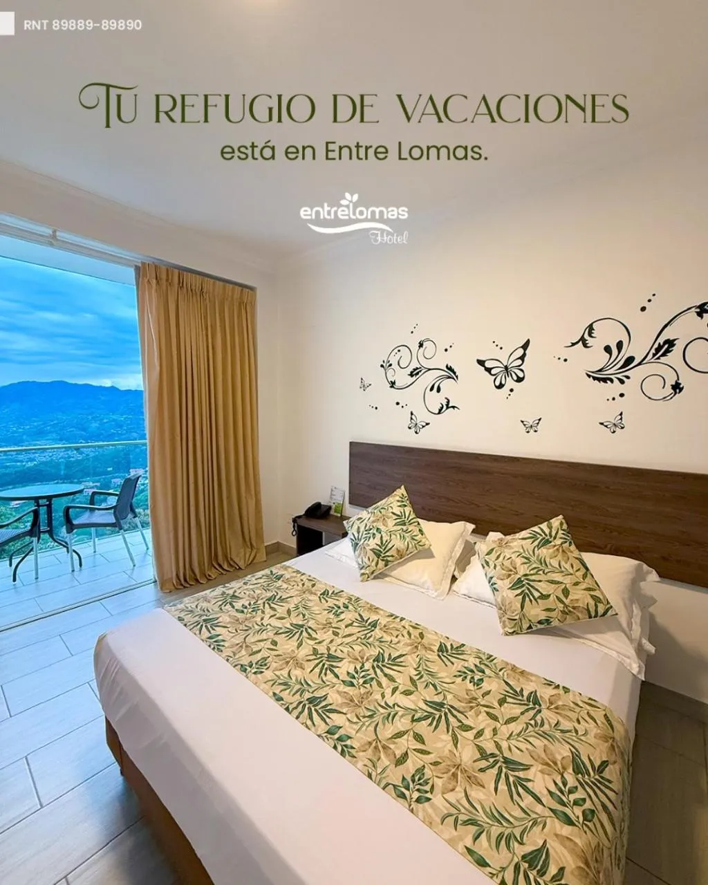 Bed in Hotel Entre Lomas