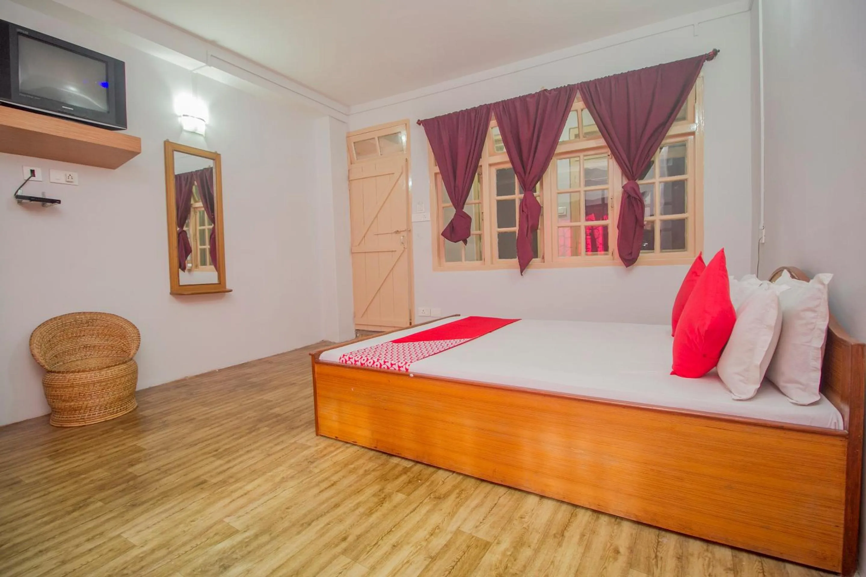 Bedroom in Hotel O Nourpem Residency