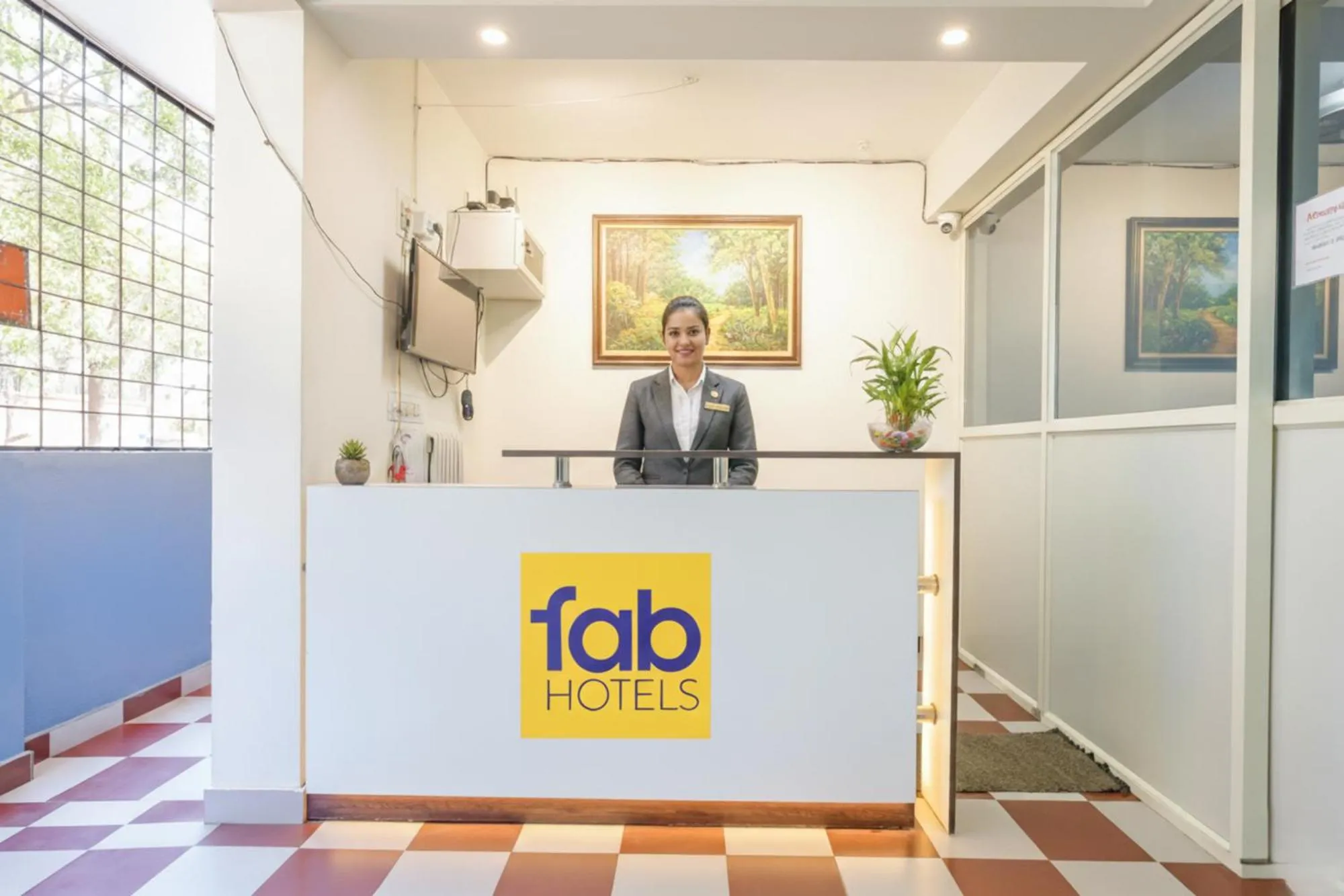 Lobby or reception in FabHotel Manyu Inn