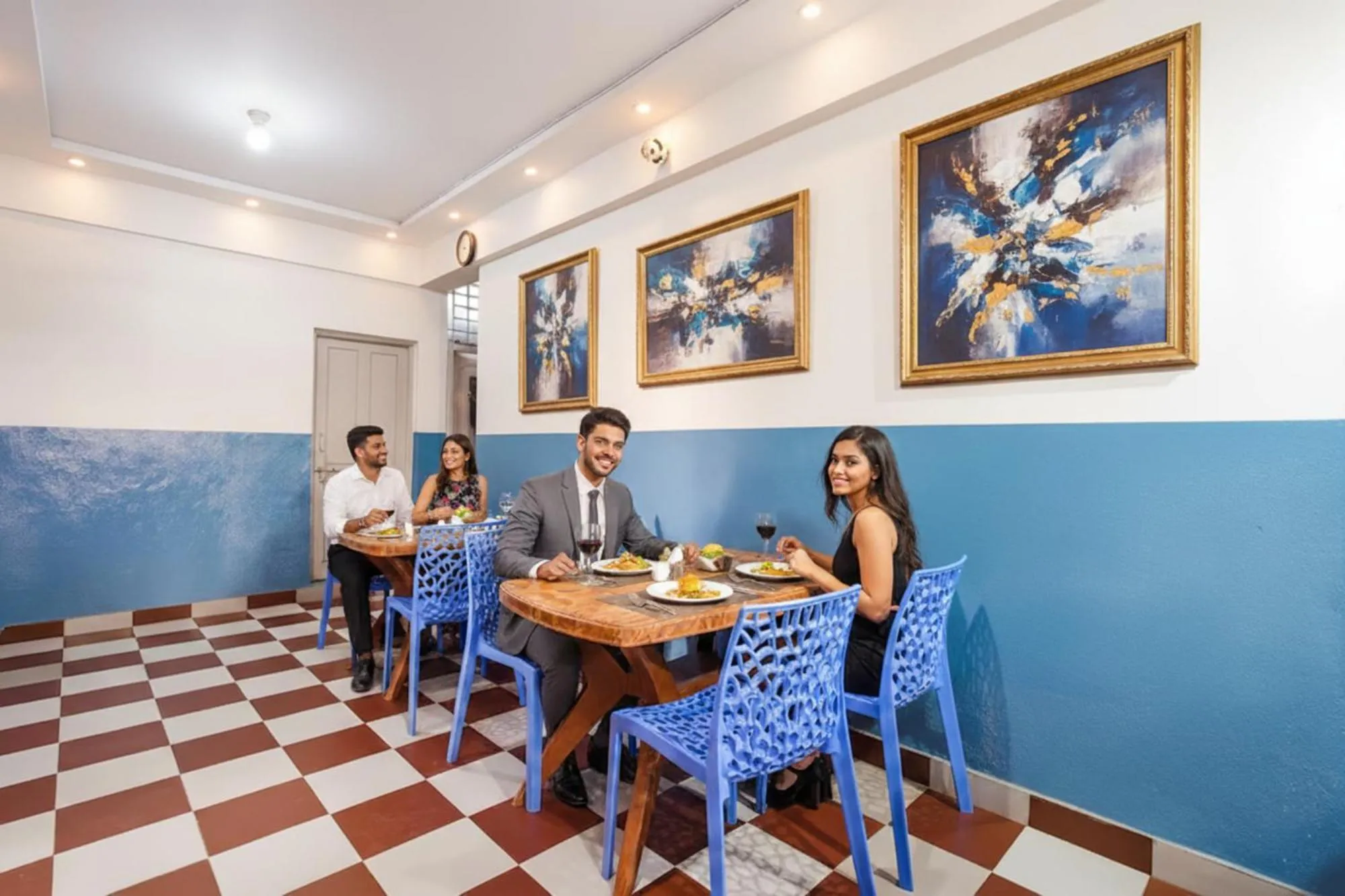Dining area in FabHotel Manyu Inn