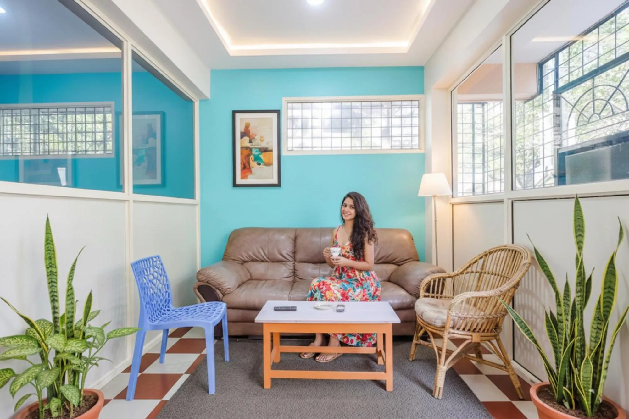 Living room in FabHotel Manyu Inn