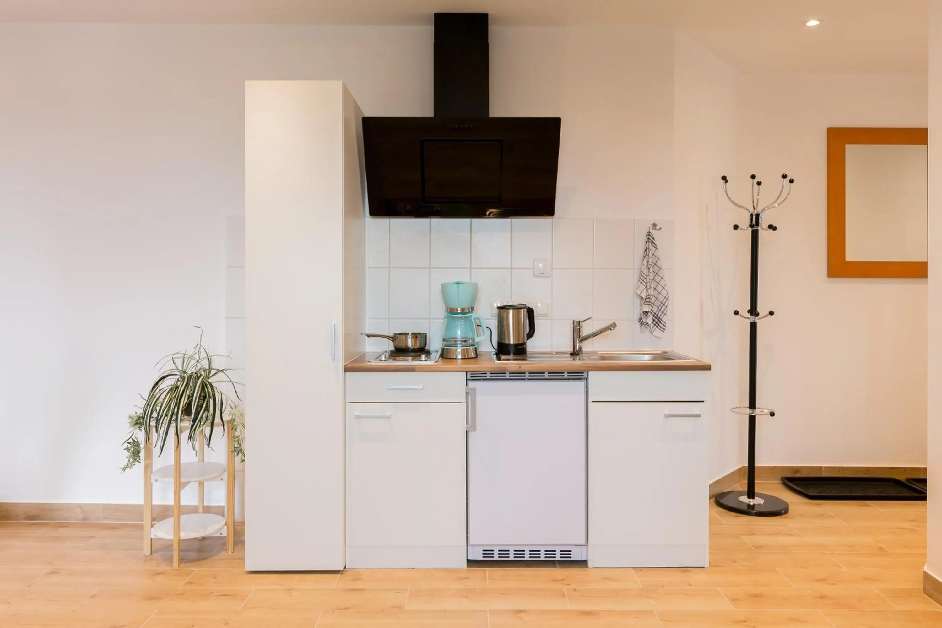 Kitchen or kitchenette in Hotel Ludwig