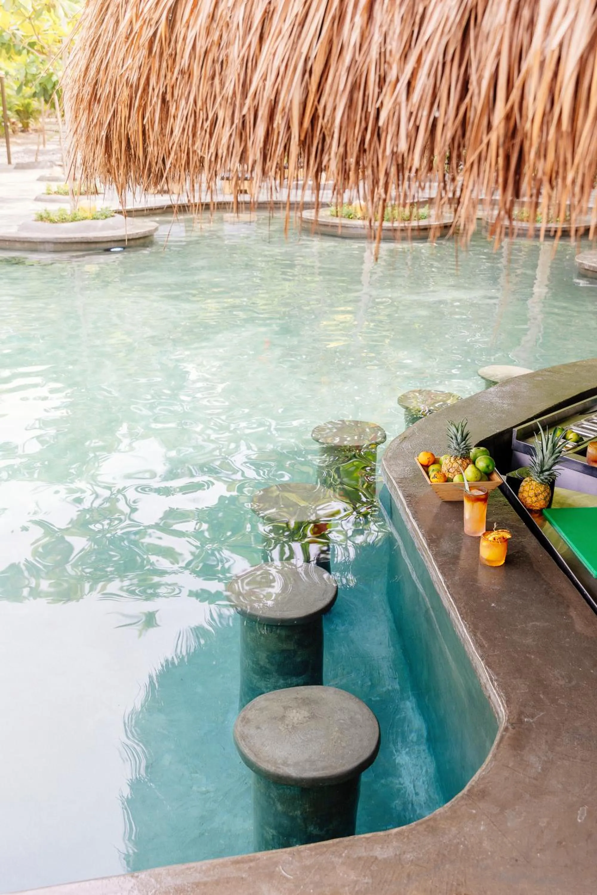 Swimming pool in Éteka Slow Beach Hotel Adults Only