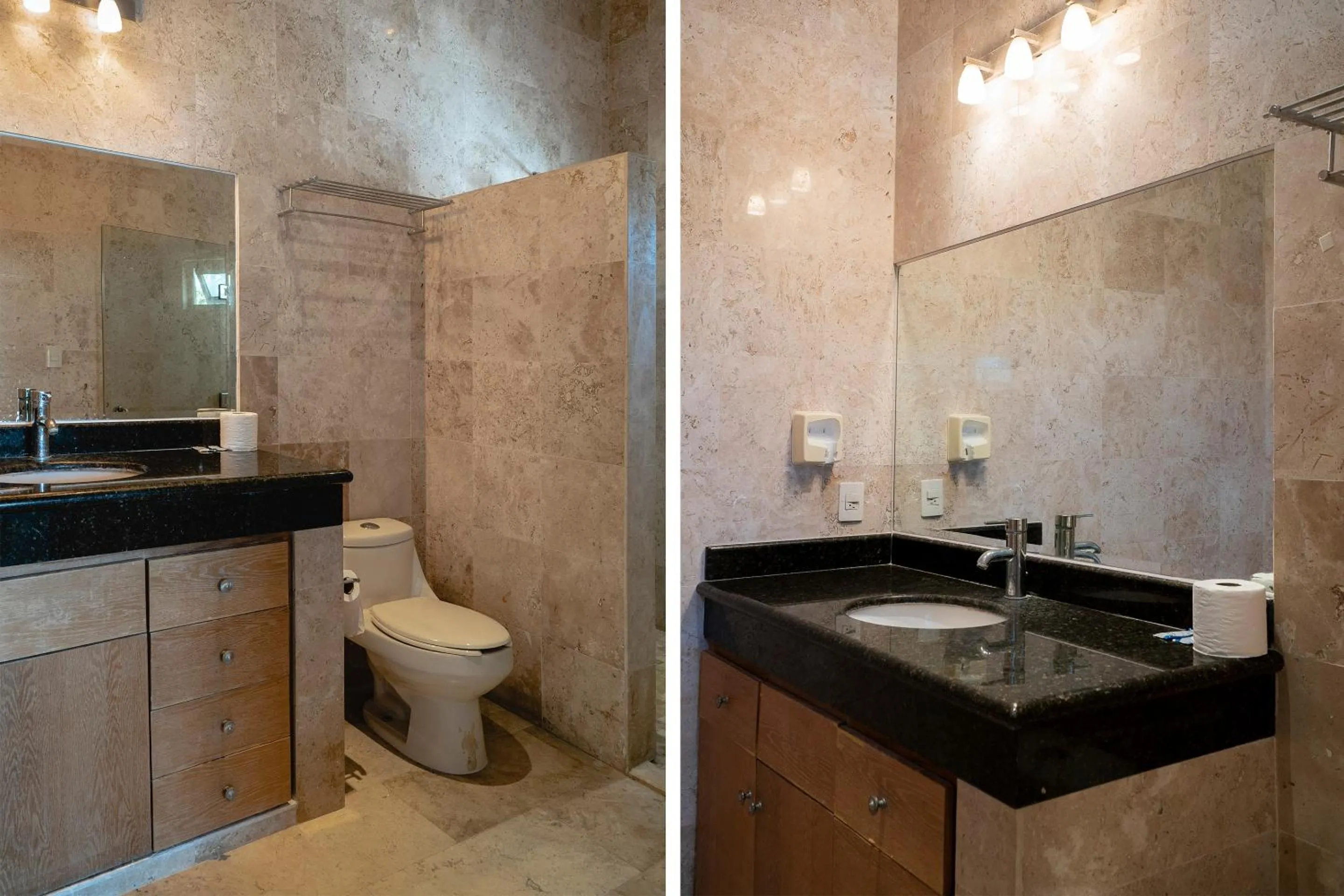 Bathroom in Capital O Cancun International Airport 24 7