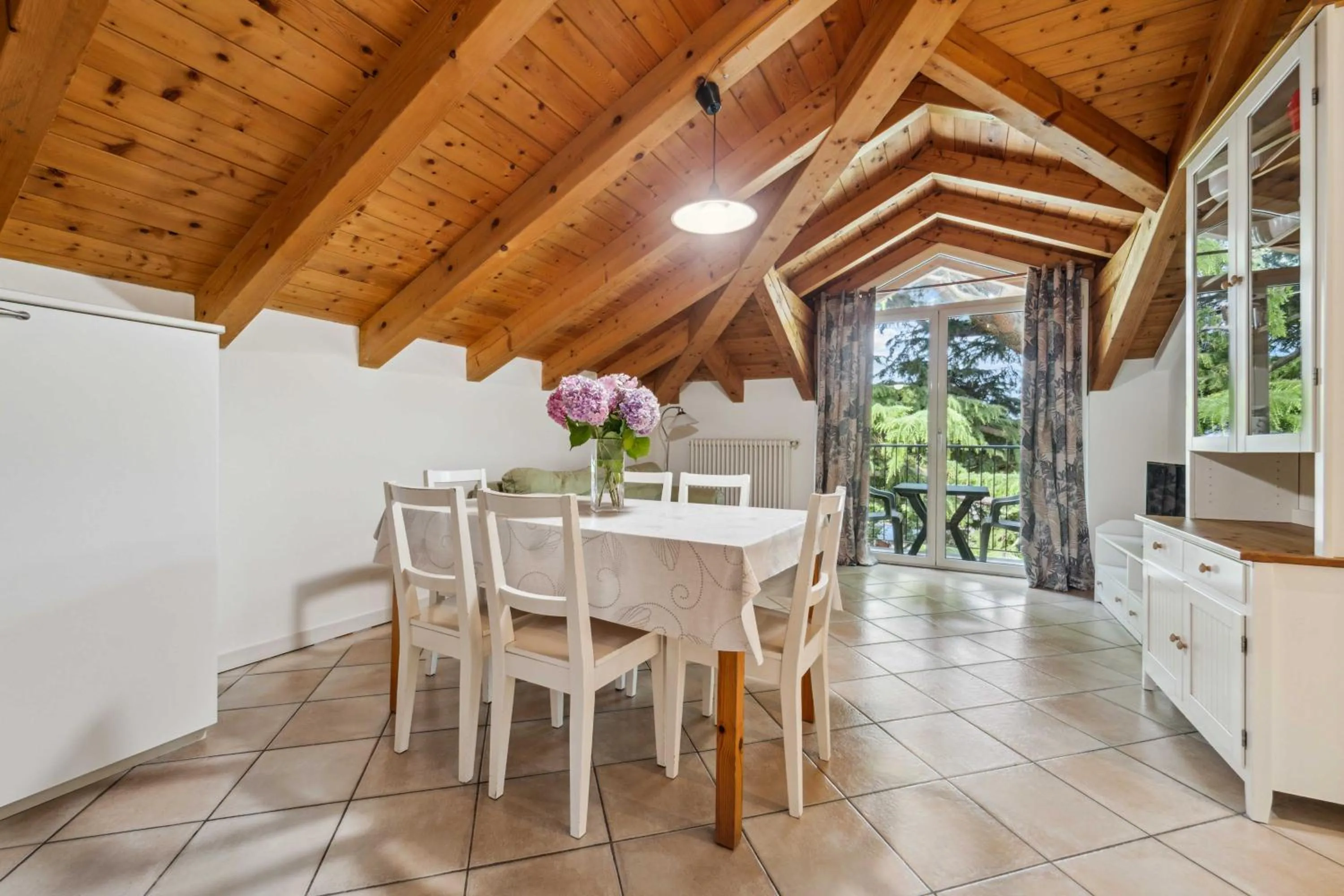 Dining area in Green Village Accommodations