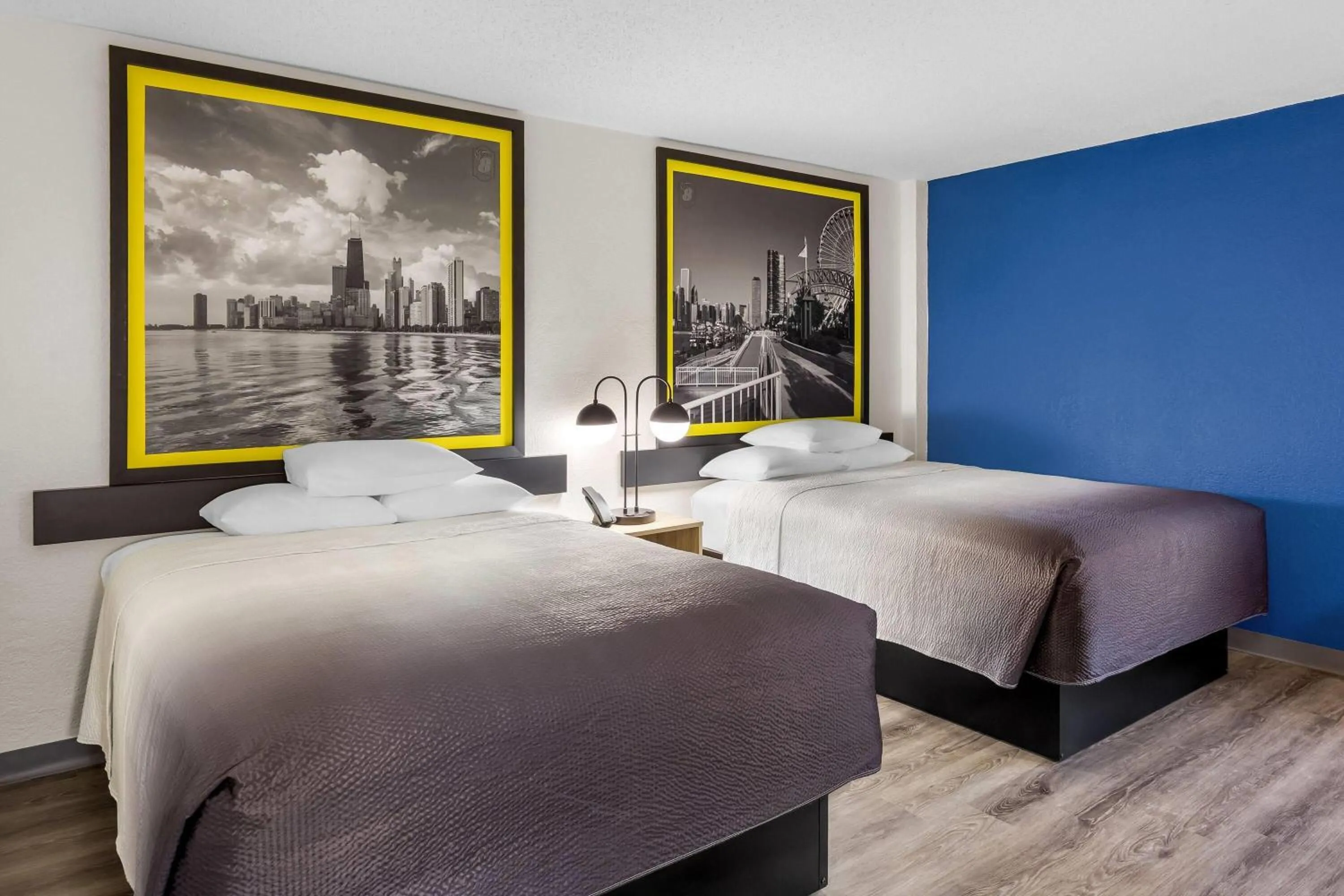 Bed in Super 8 by Wyndham Chicago IL