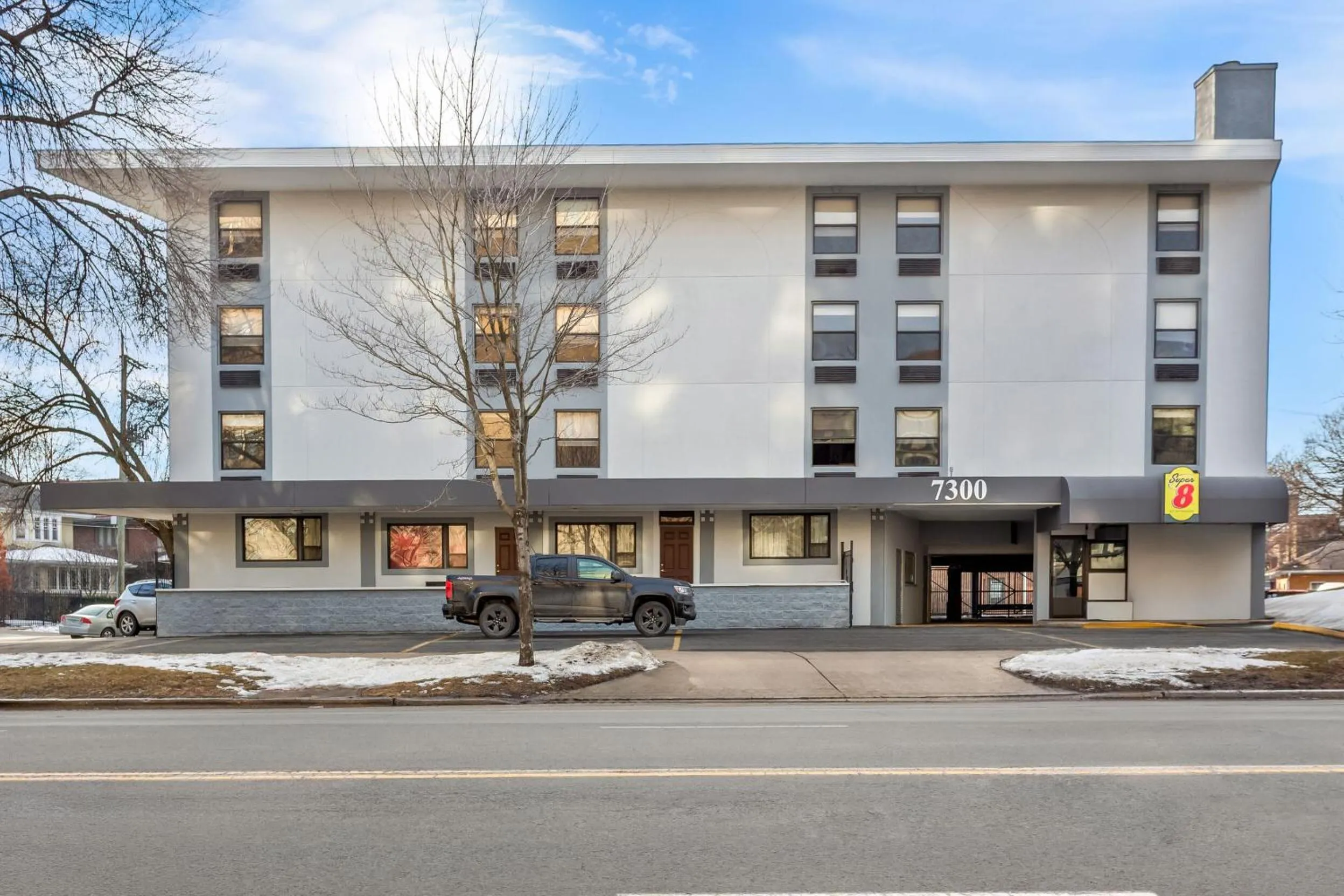 Property building in Super 8 by Wyndham Chicago IL