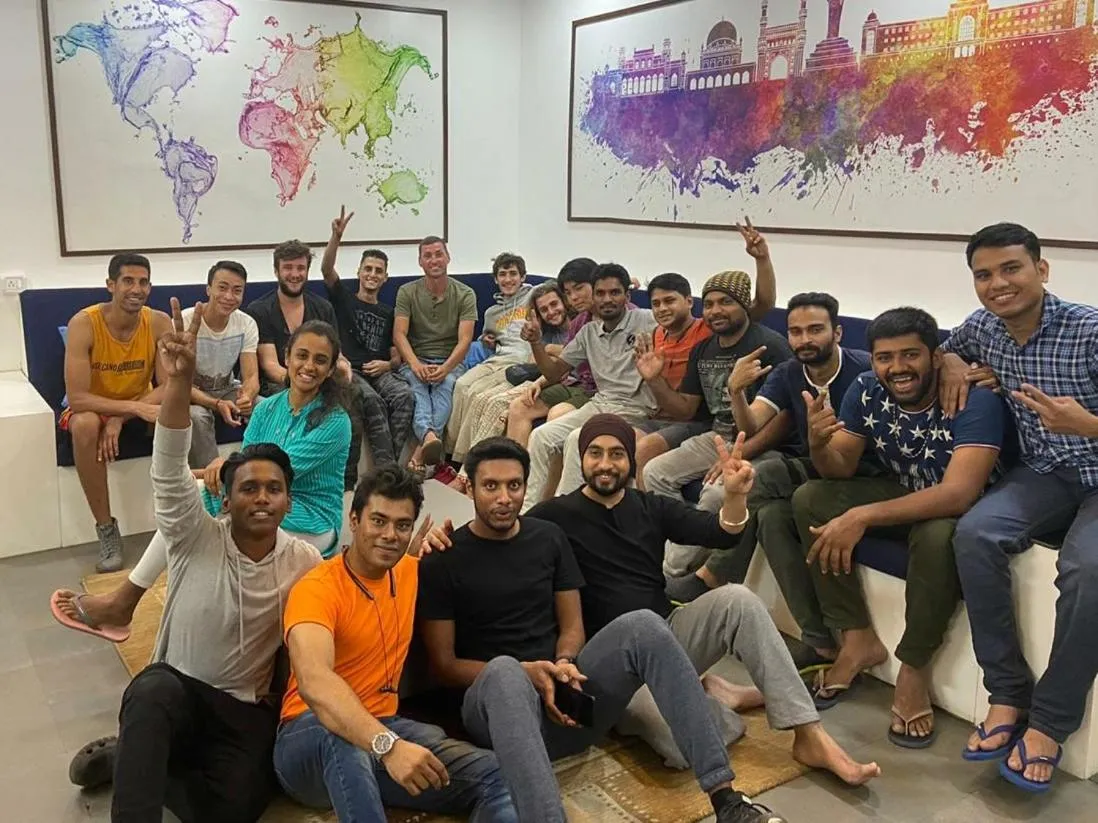 group of guests in Slackpackr Hyderabad