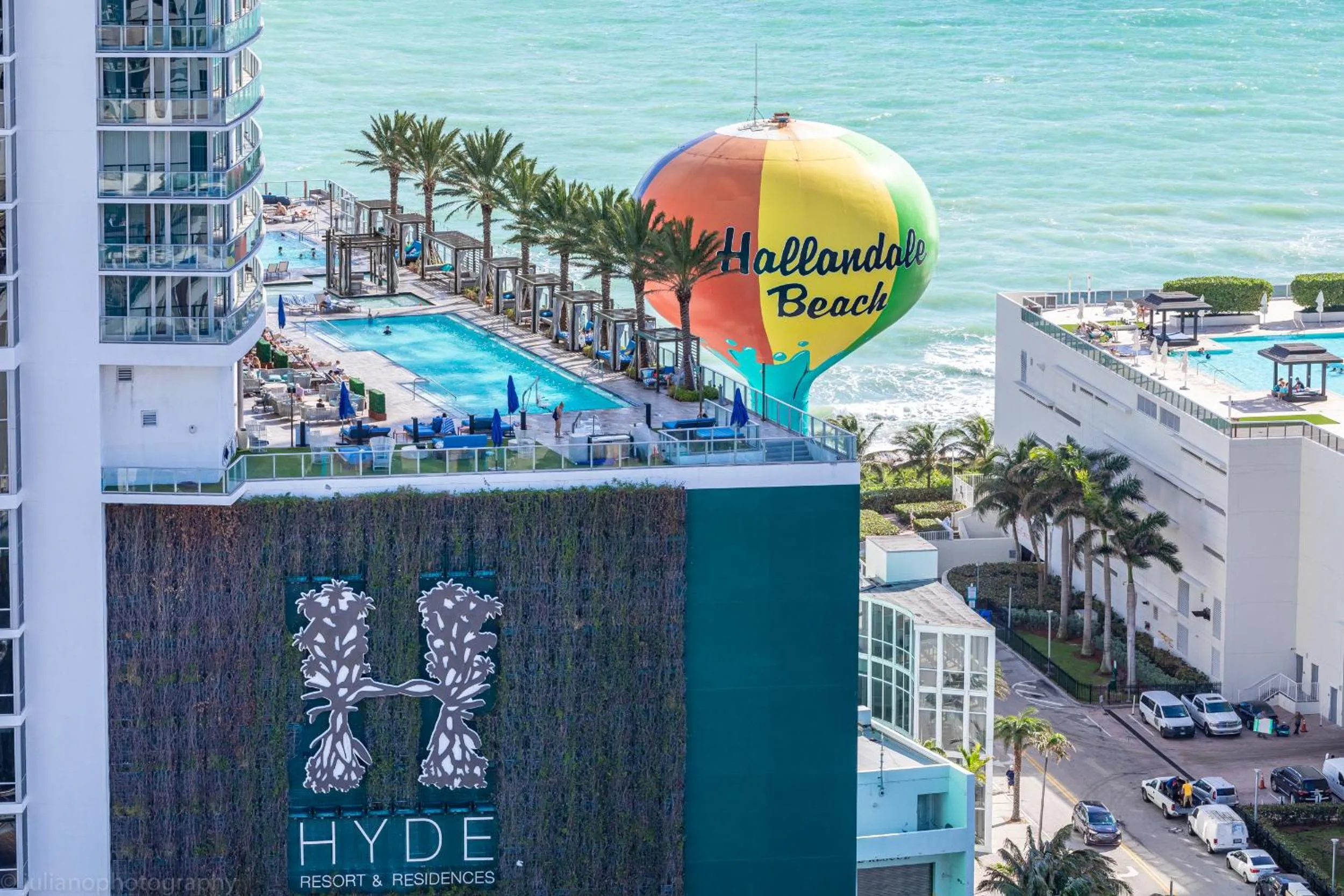 Bird's eye view in Hyde Beach House Hollywood Private Suites