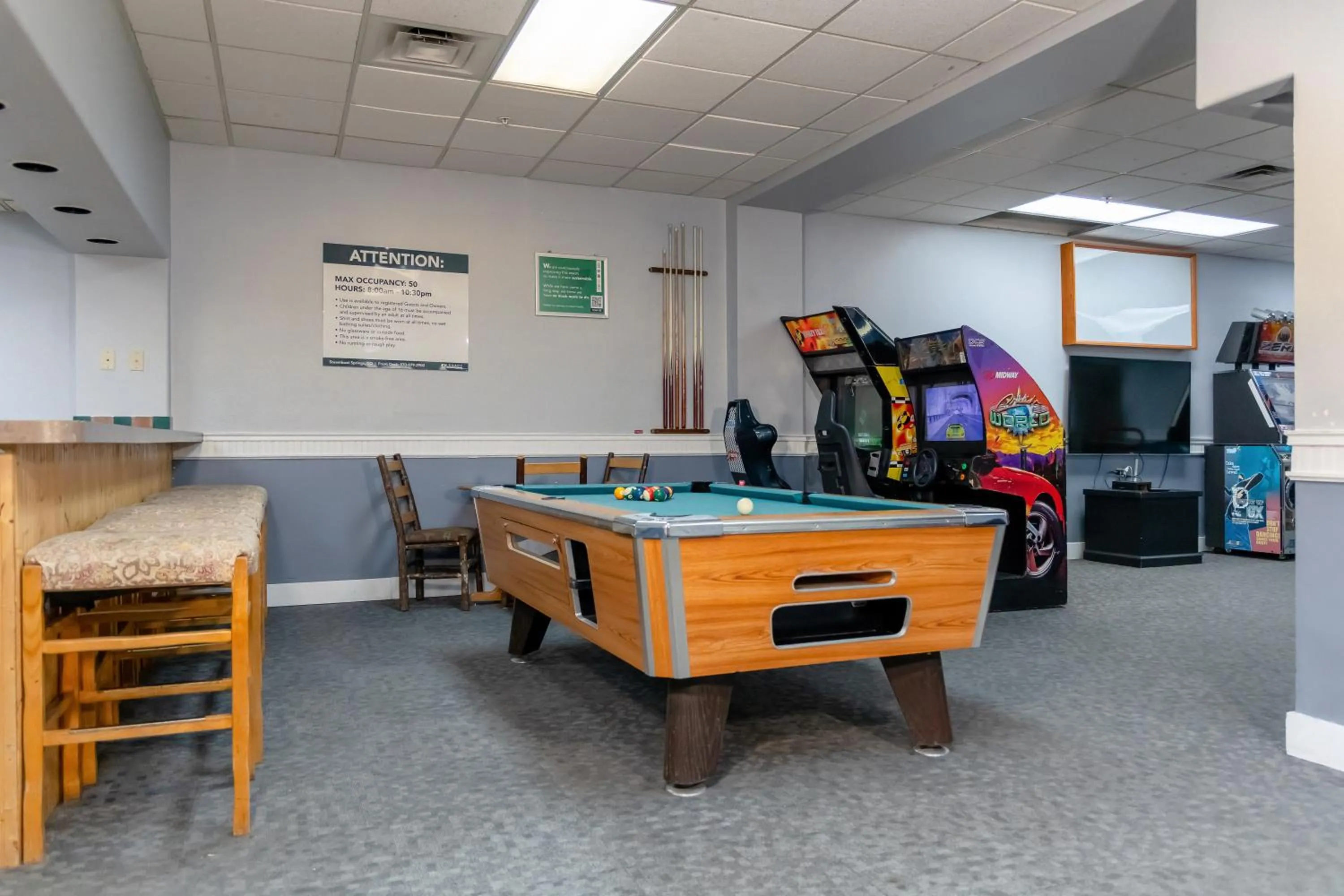 Game Room in Legacy Vacation Resorts Steamboat Springs Hilltop