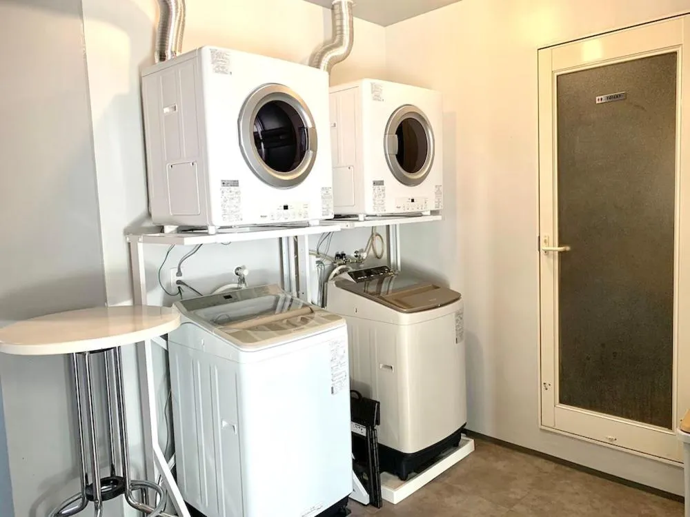 washing machine in Hotel bin