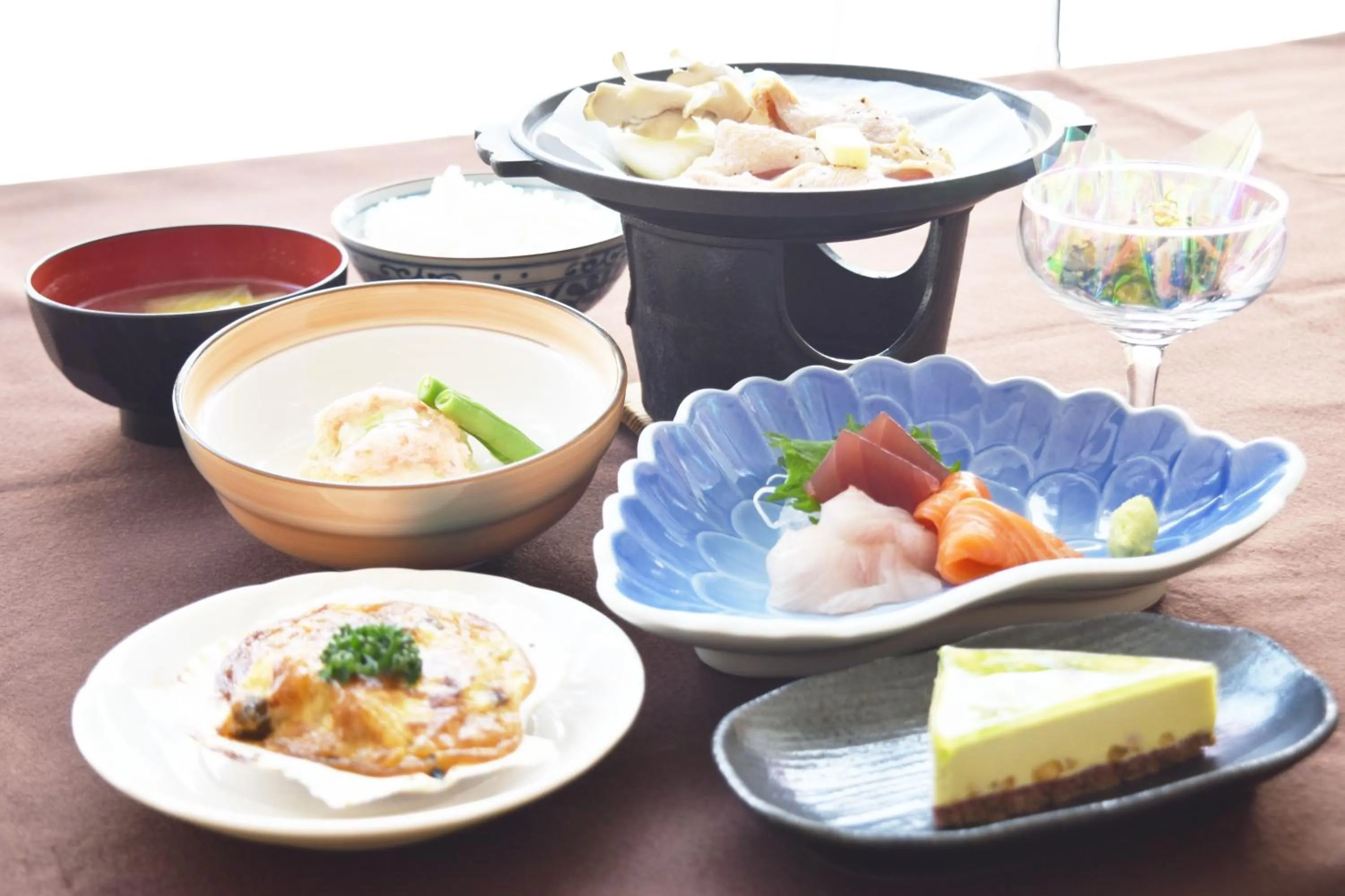 Food in Nayoro Onsen Sunpillar