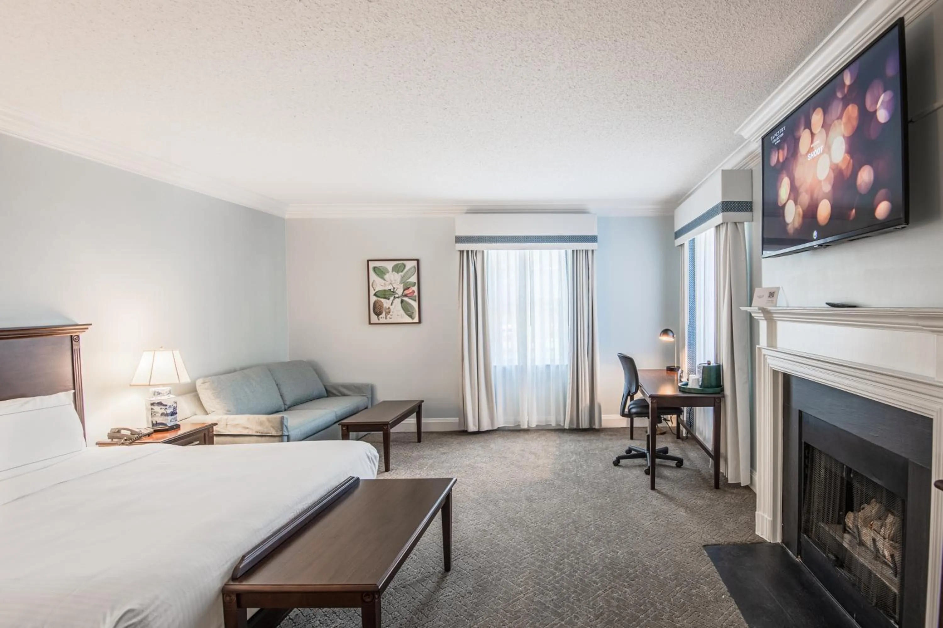 Bed in The Founders Inn & Spa Tapestry Collection By Hilton