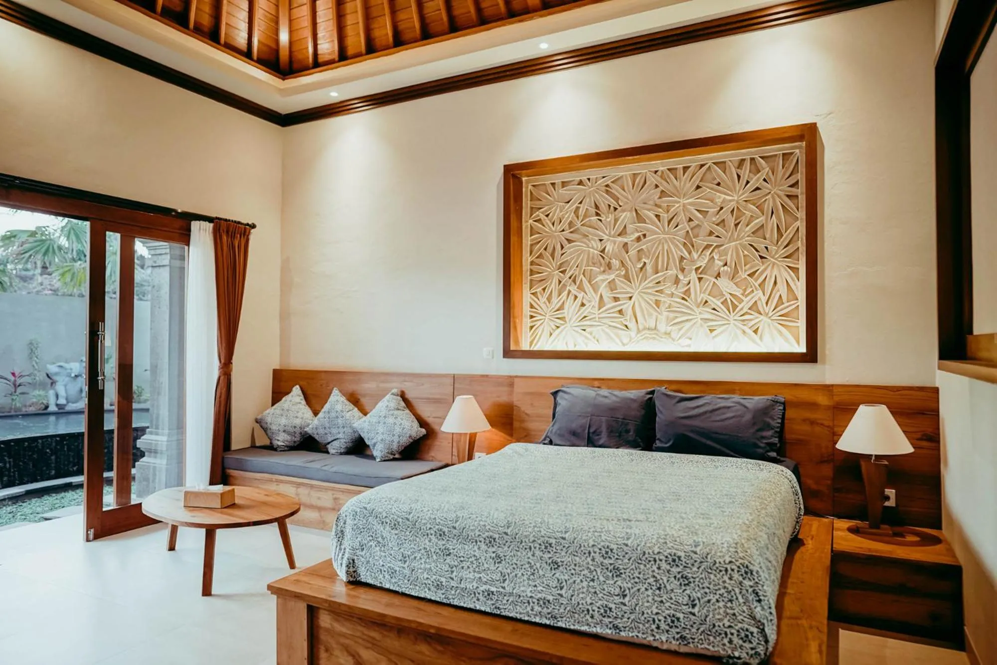 Bed in Widi Agung Villa