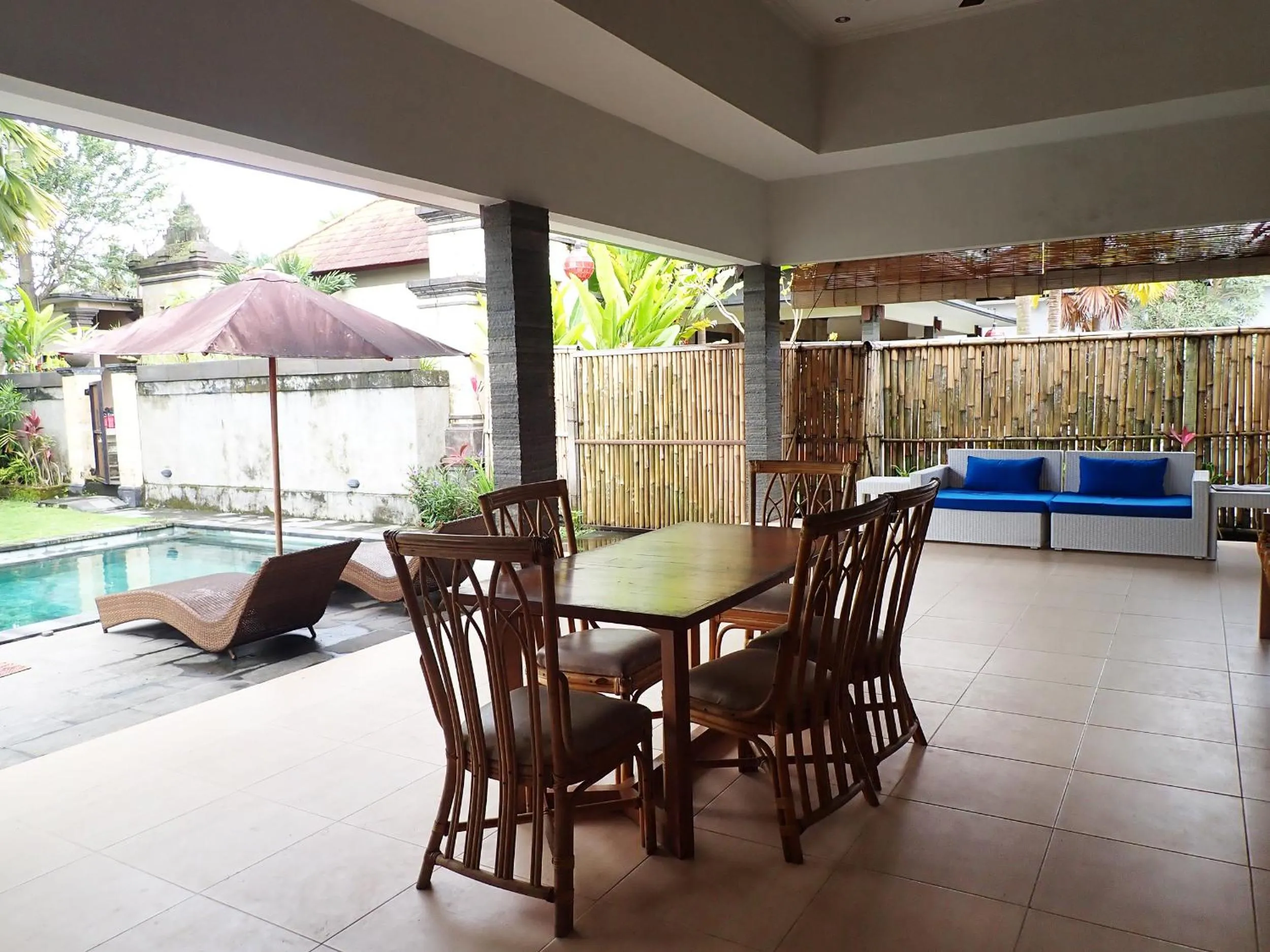 Dining area in Widi Agung Villa