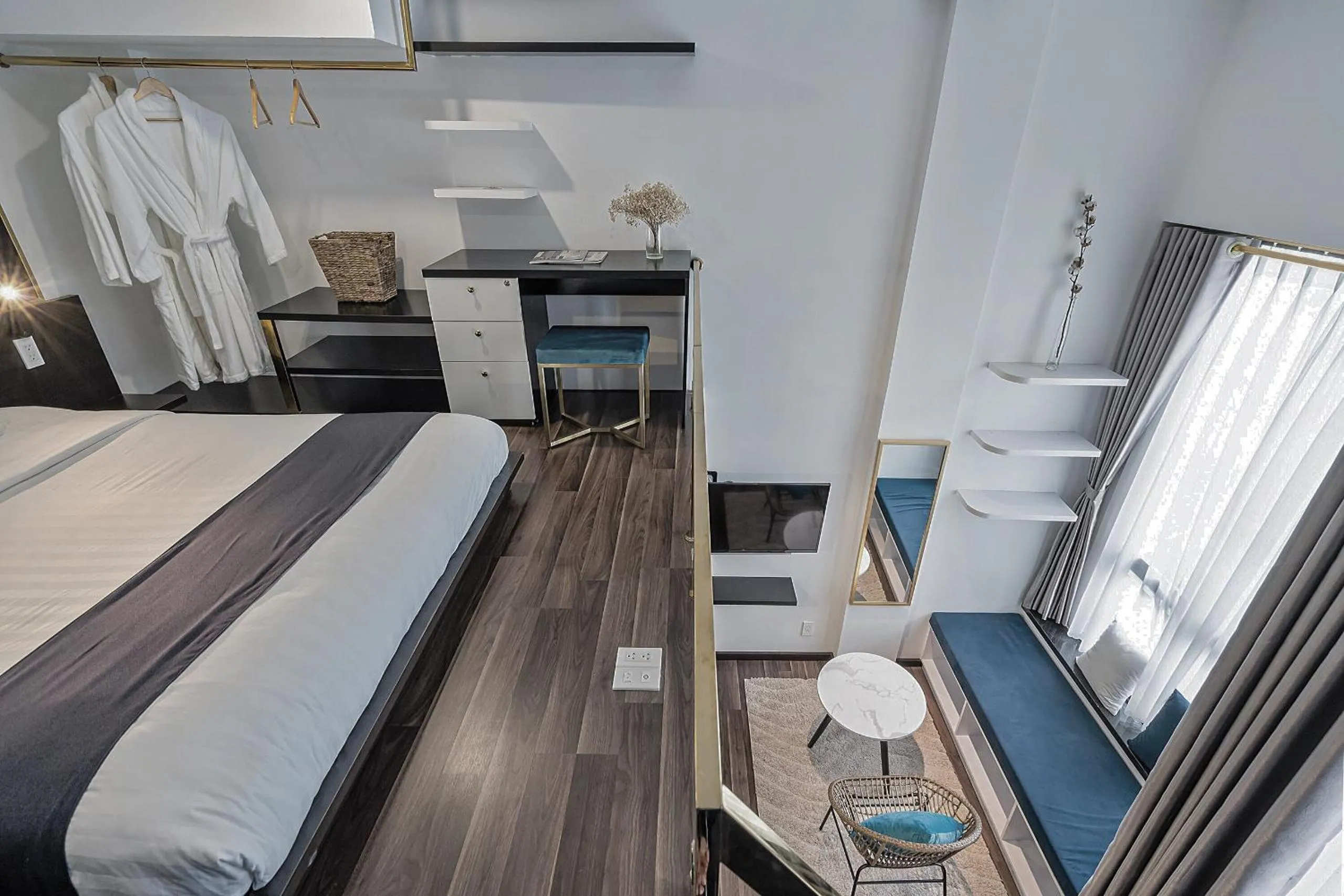 Bed in KunKin Luxury Hotel & Apartment