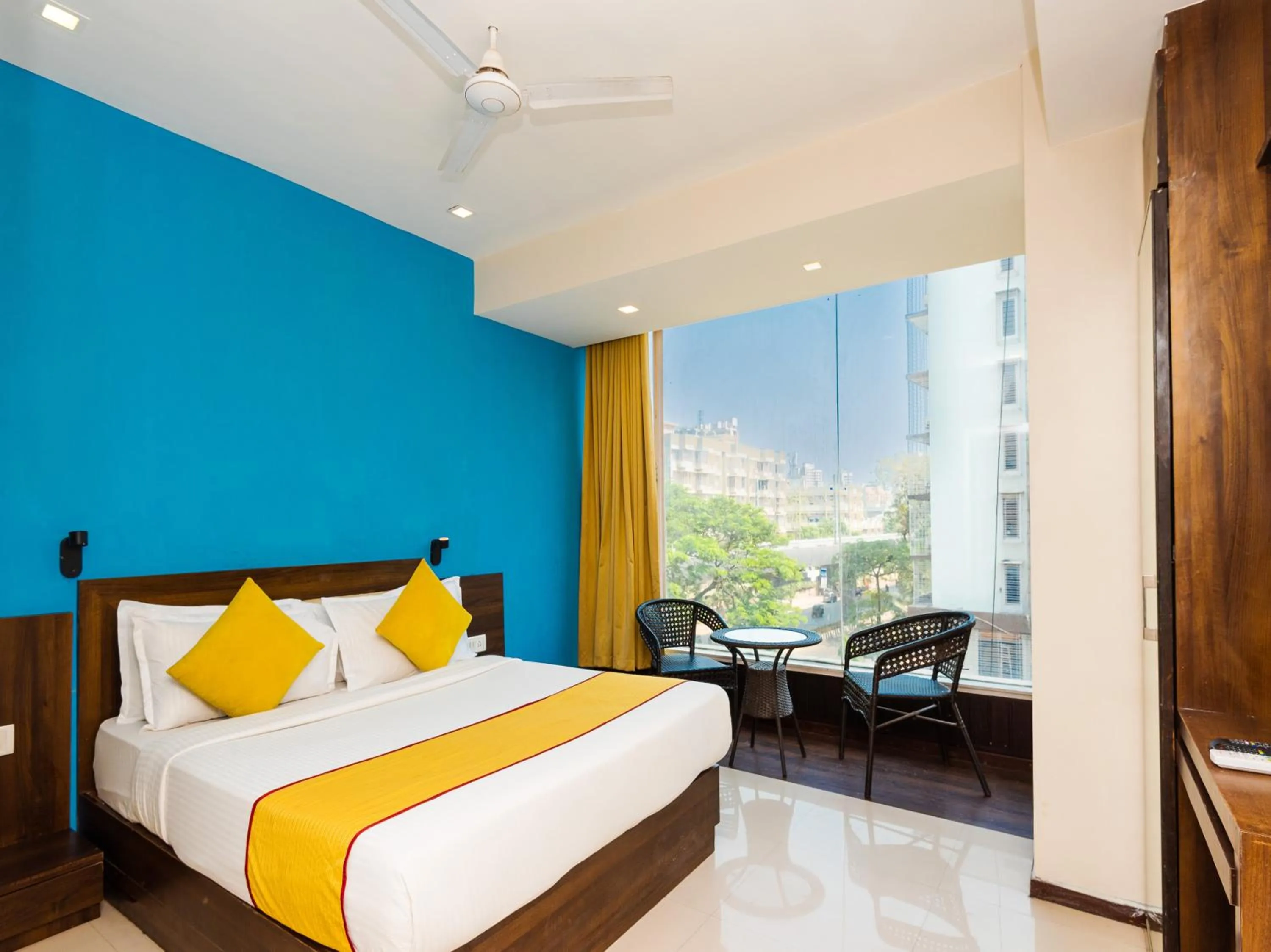 Photo of the whole room, Bed in Hotel Aura - Near Malad Link Road