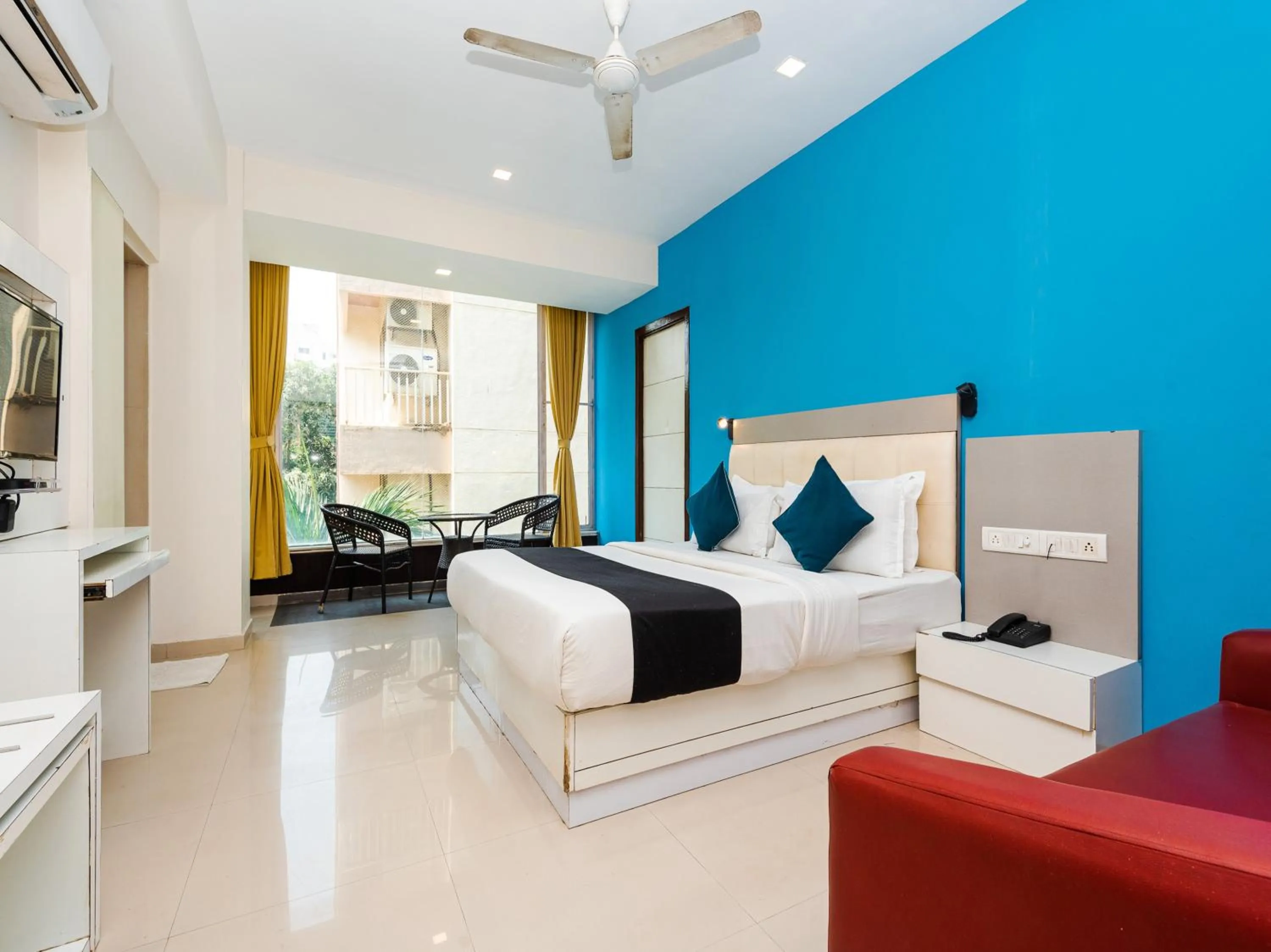 Bedroom, Bed in Hotel Aura - Near Malad Link Road