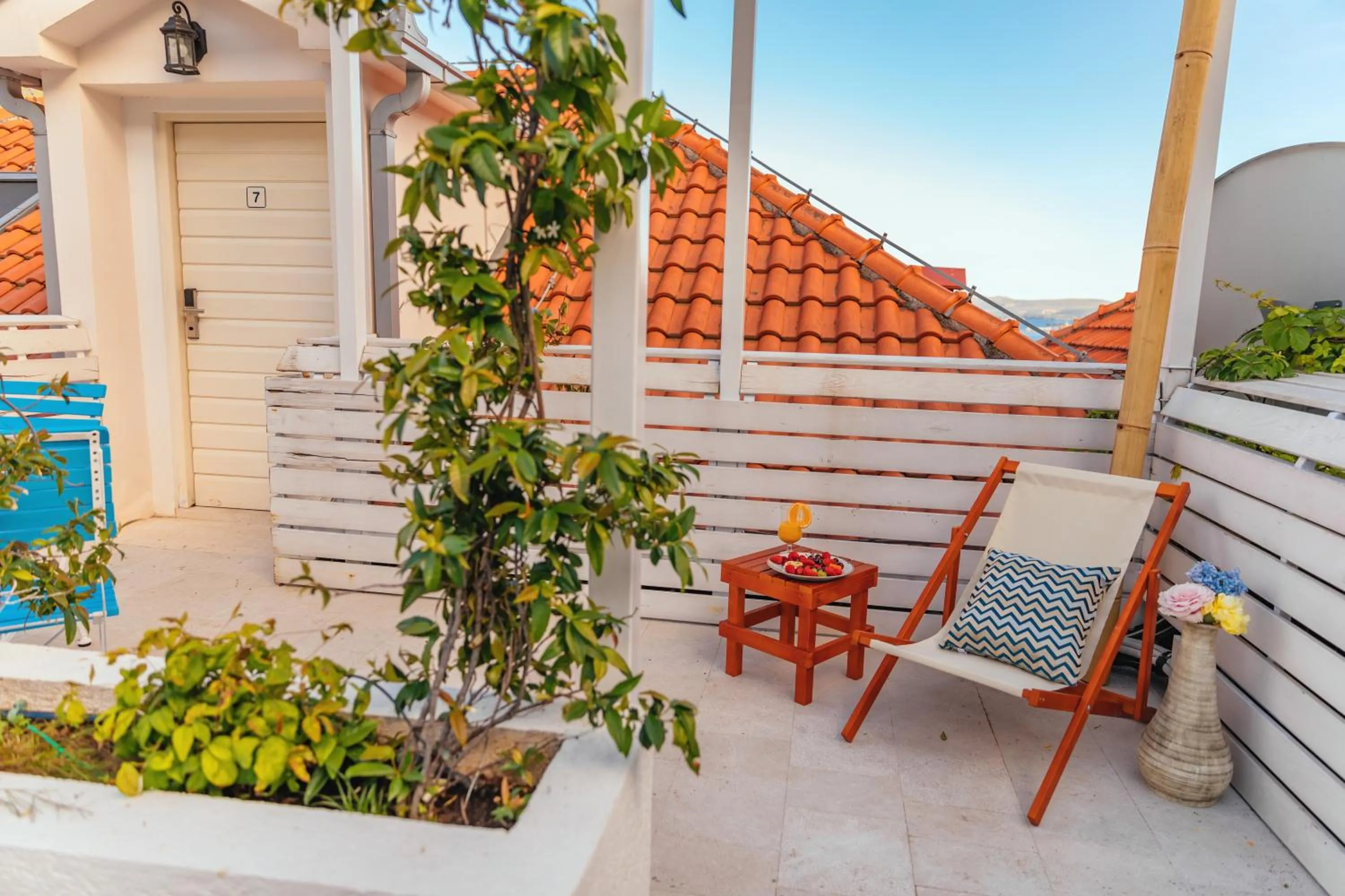 Balcony/Terrace in Boutique Hotel Blanc & Bleu - Capitano