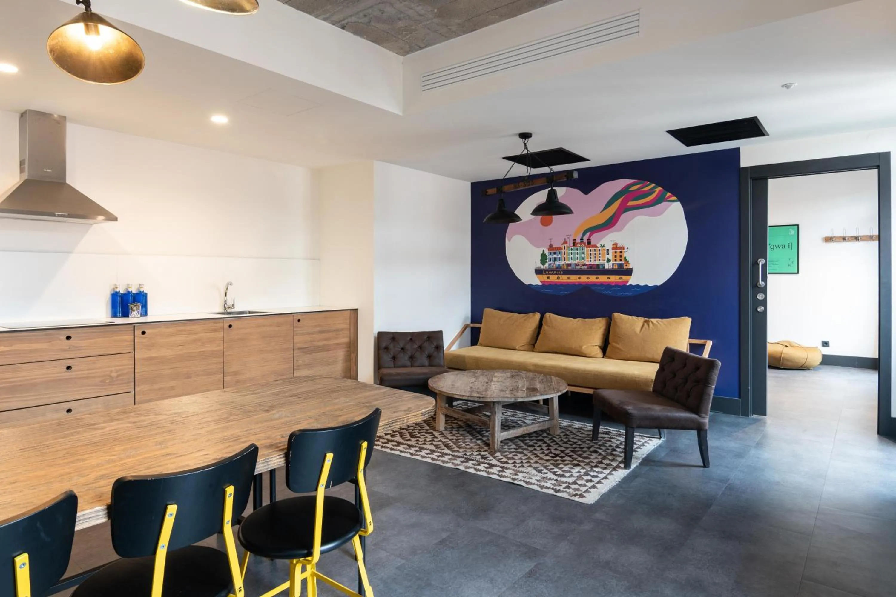 Living room in The Central House Madrid Lavapiés