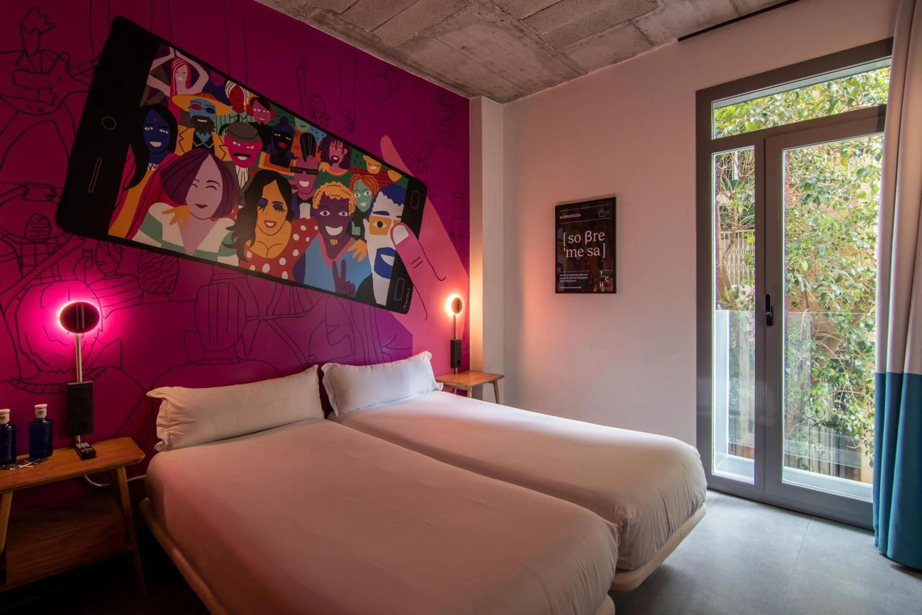 Bed in The Central House Madrid Lavapiés