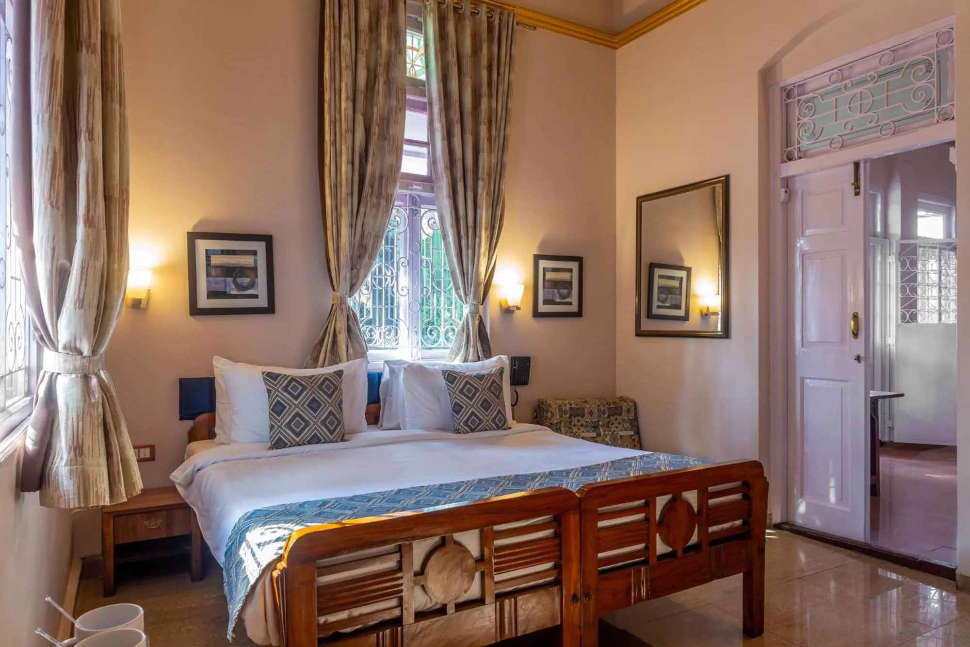 Bed in IL Palazzo Villas