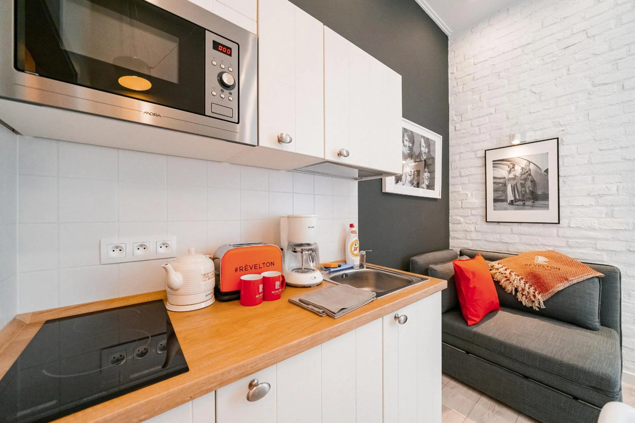 Kitchen or kitchenette in Revelton Studios Marianske Lazne