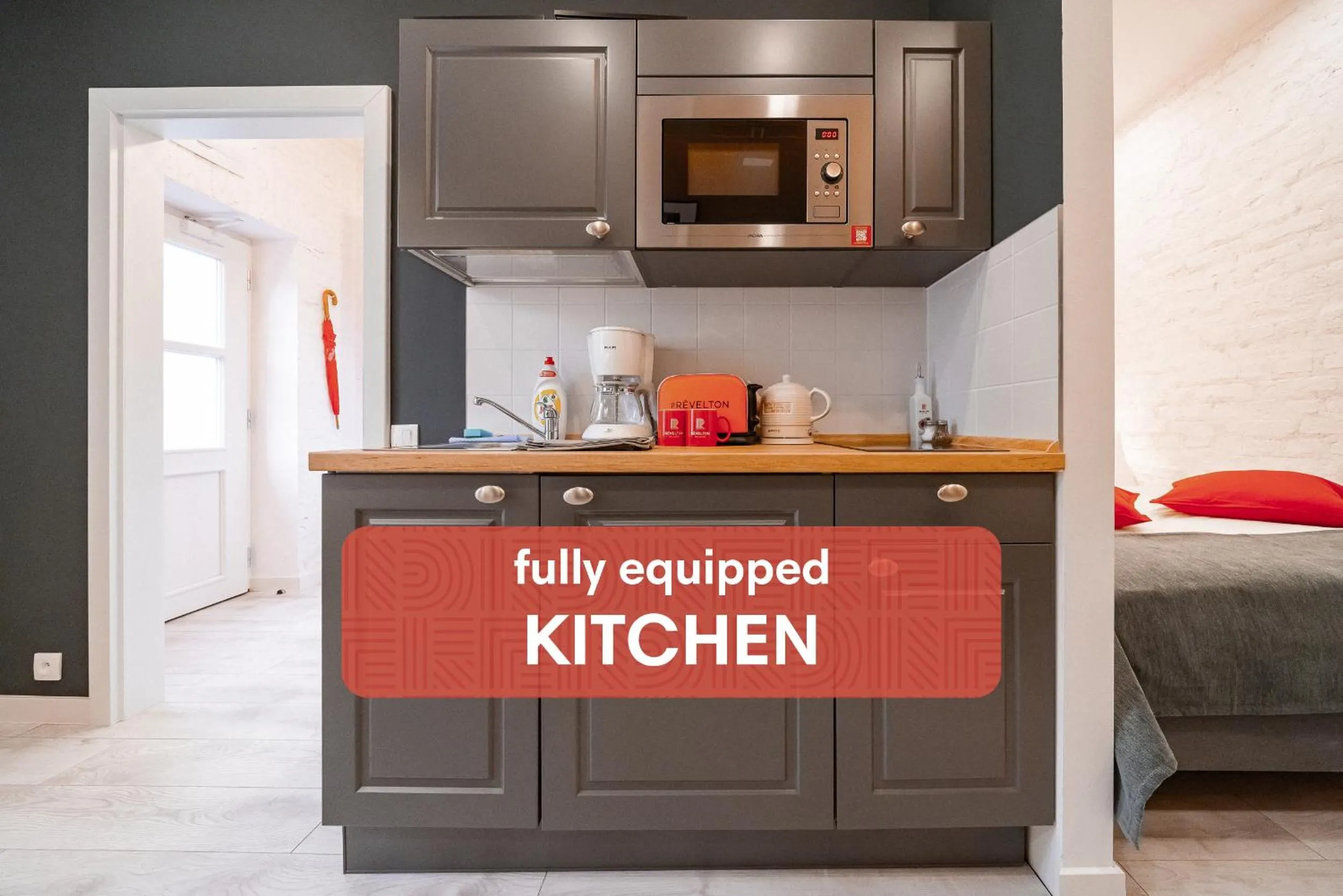 kitchen in Revelton Studios Marianske Lazne