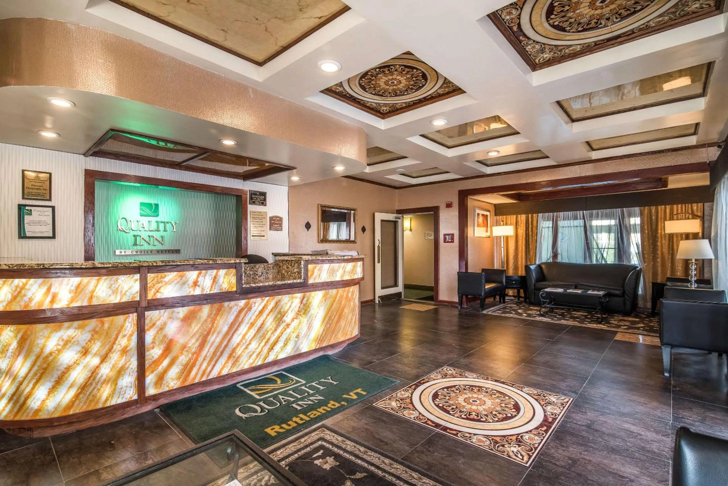 Lobby or reception in Quality Inn Rutland
