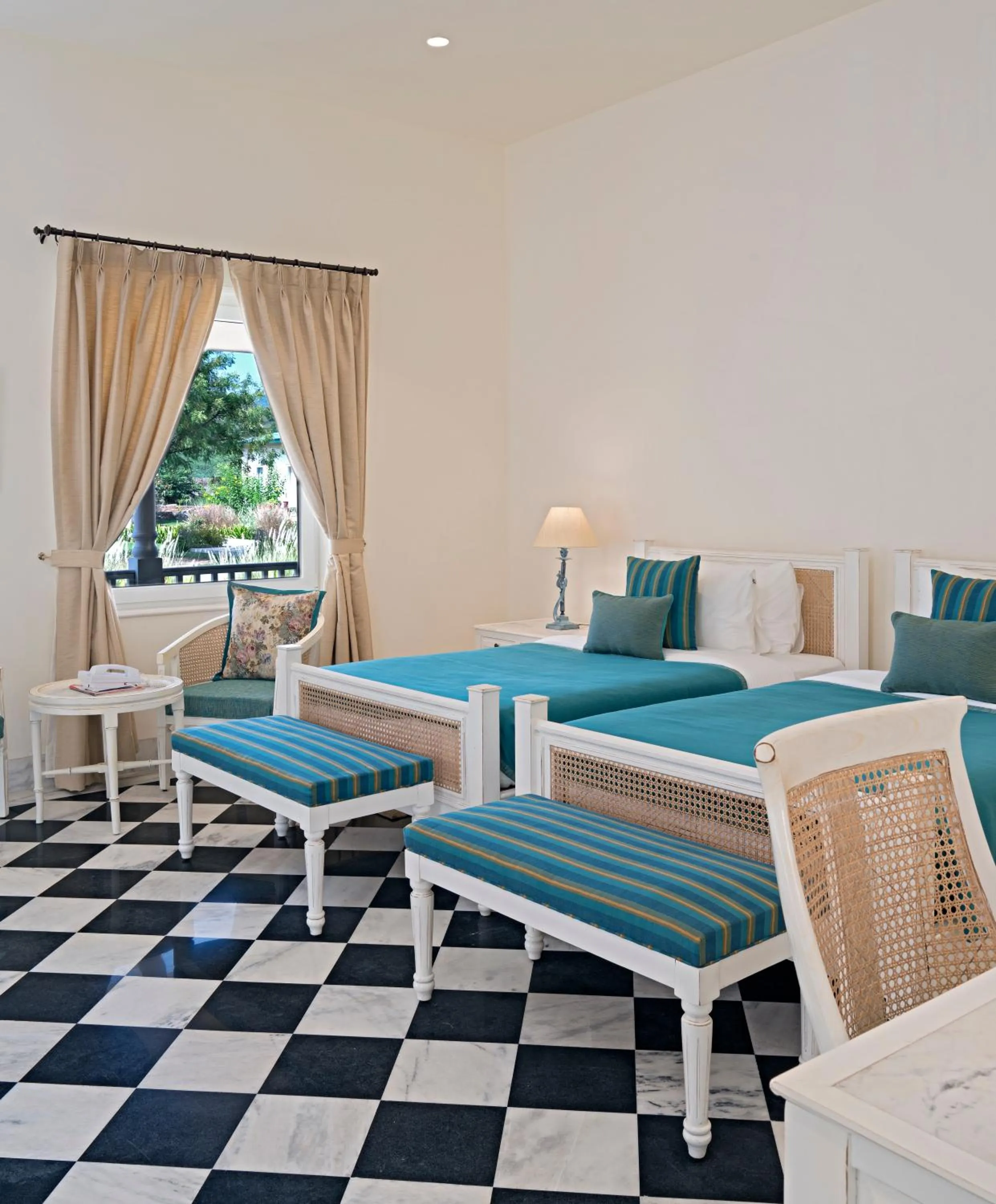 Bedroom in Sariska Manor Luxury Cottages Tehla