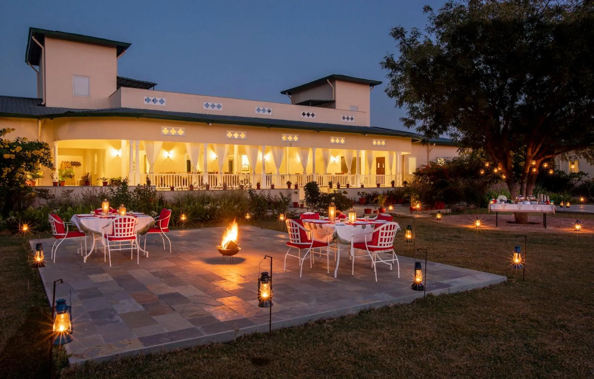 Evening entertainment in Sariska Manor Luxury Cottages Tehla