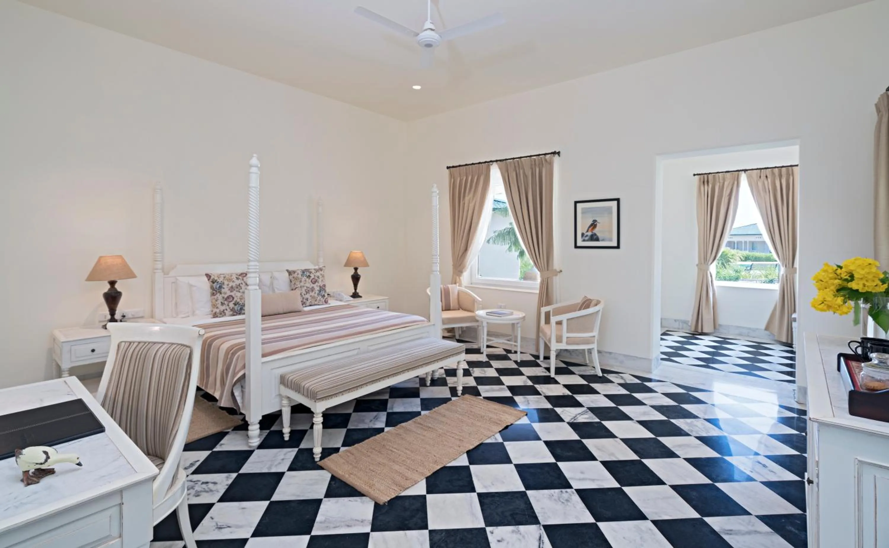 Bedroom, Bed in Sariska Manor Luxury Cottages Tehla