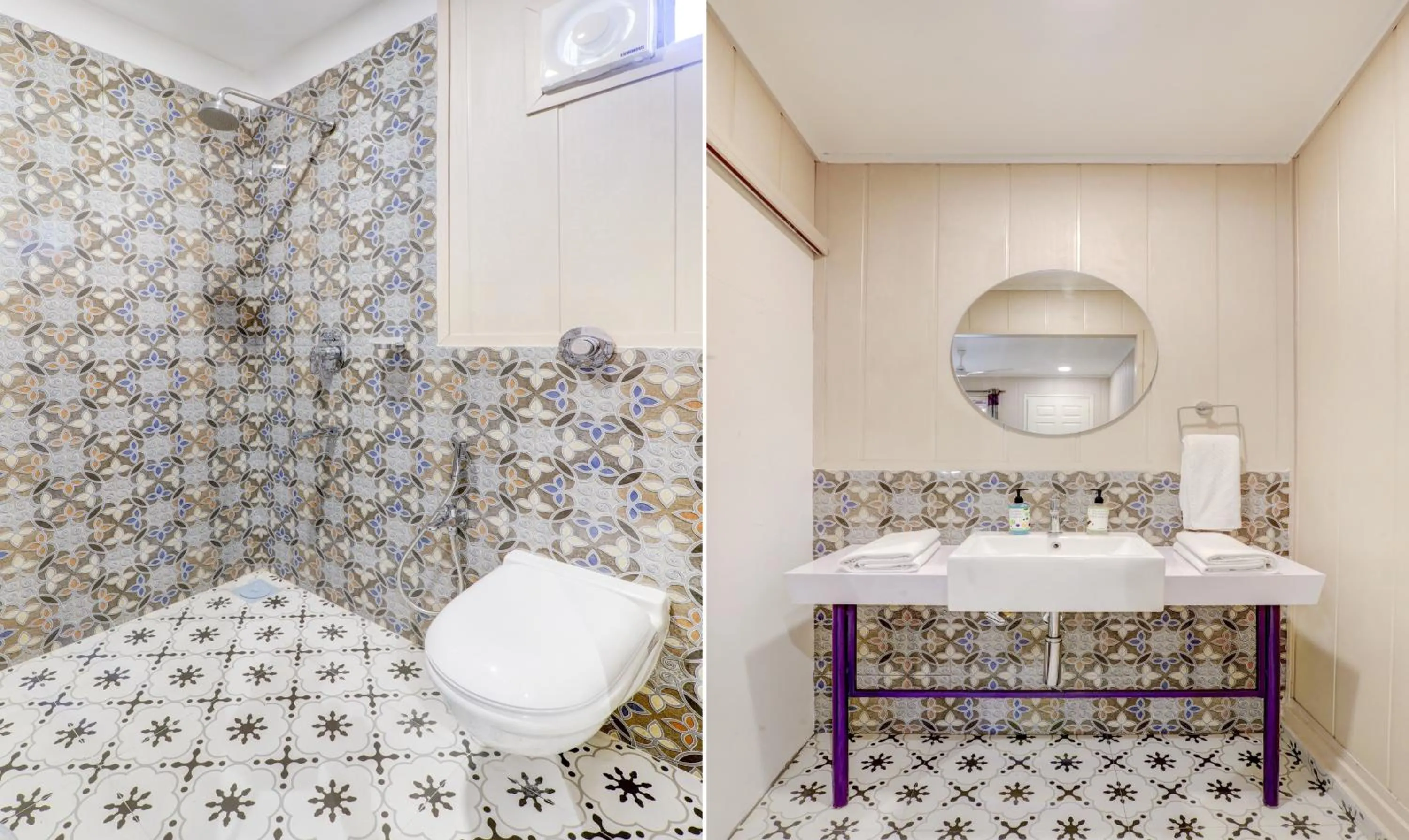 Toilet in Treebo Morjim Banyan Resort