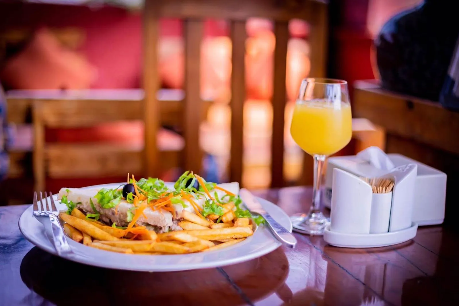 Breakfast in Holiday Hostel