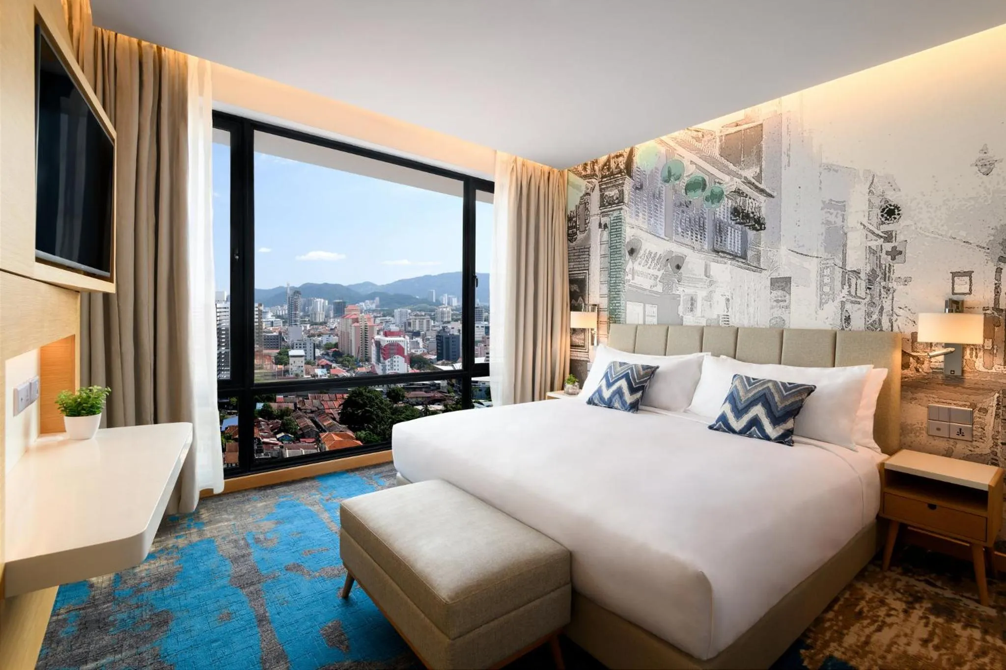 Photo of the whole room, Bed in OZO George Town Penang