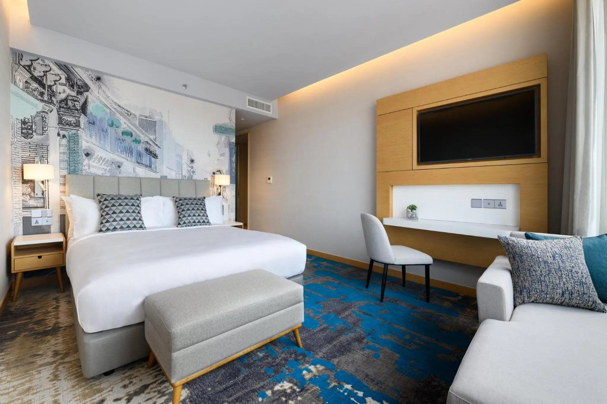 Photo of the whole room, Bed in OZO George Town Penang