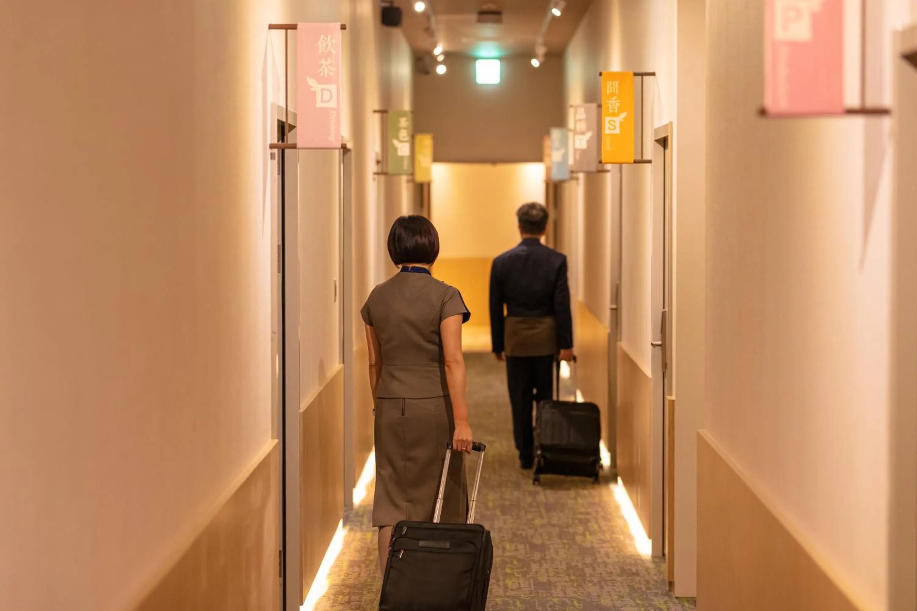 People in CHO Stay Capsule Hotel-Taoyuan Airport T2