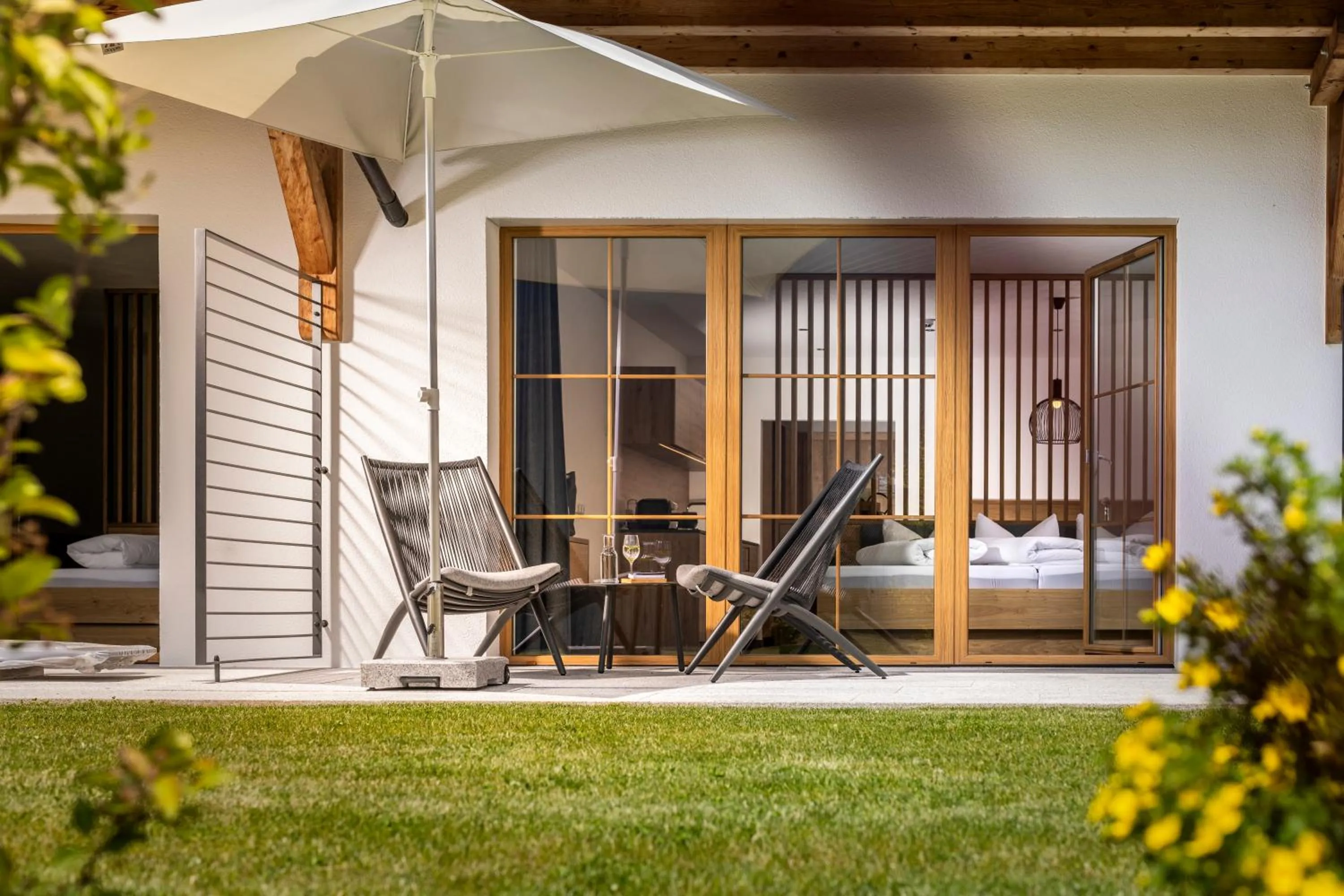 Garden view in Tillga Glück - 4 stars