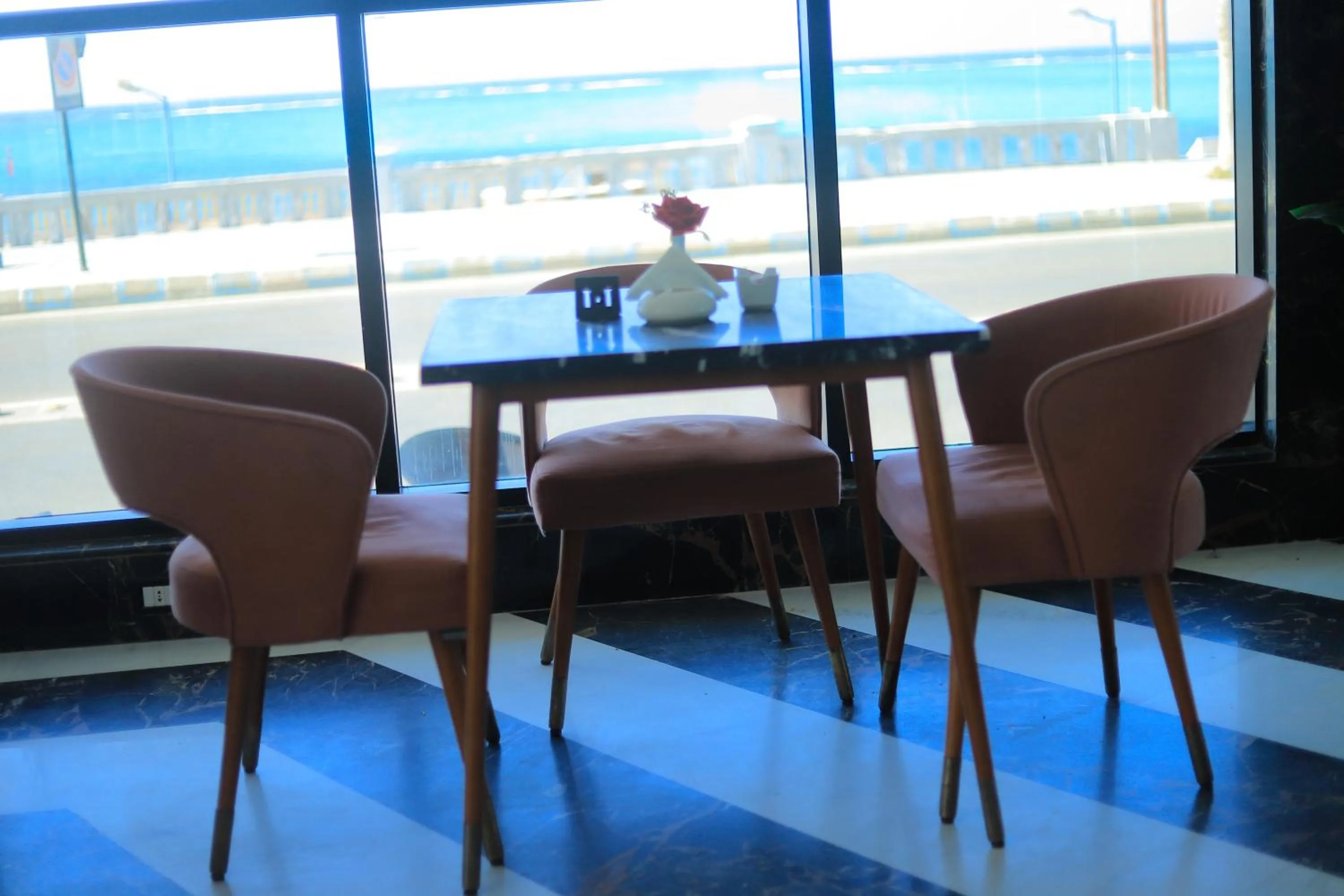 Seating area in Delmar Hotel Matrouh