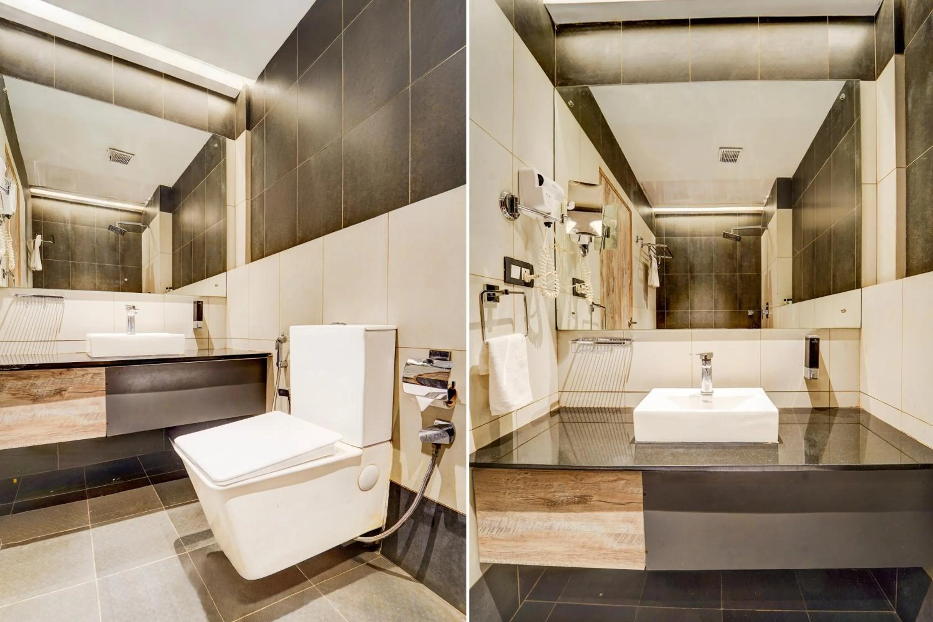 Bathroom, Bed in Super Townhouse Oak Mangalore