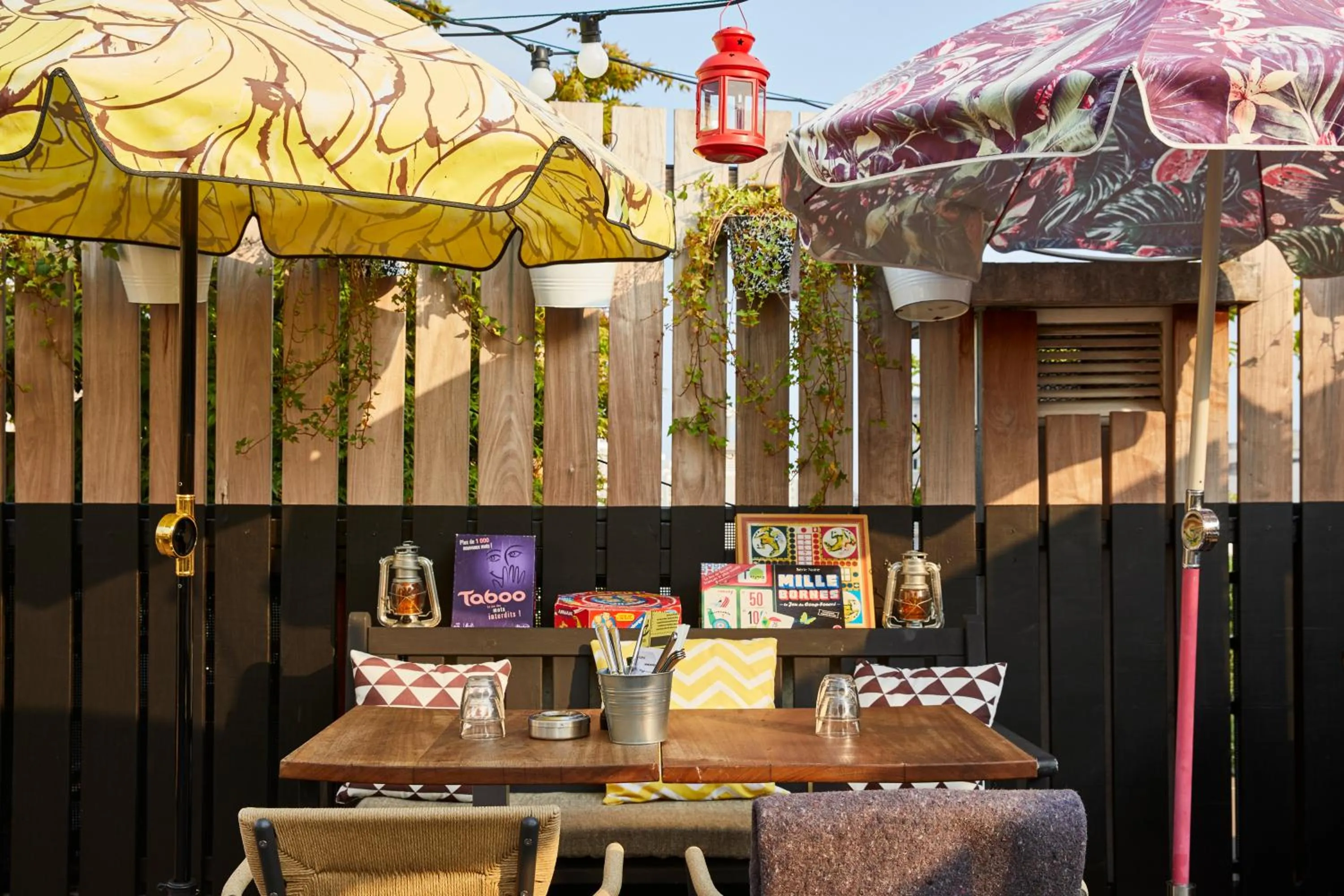 Patio in Mama Shelter Paris East