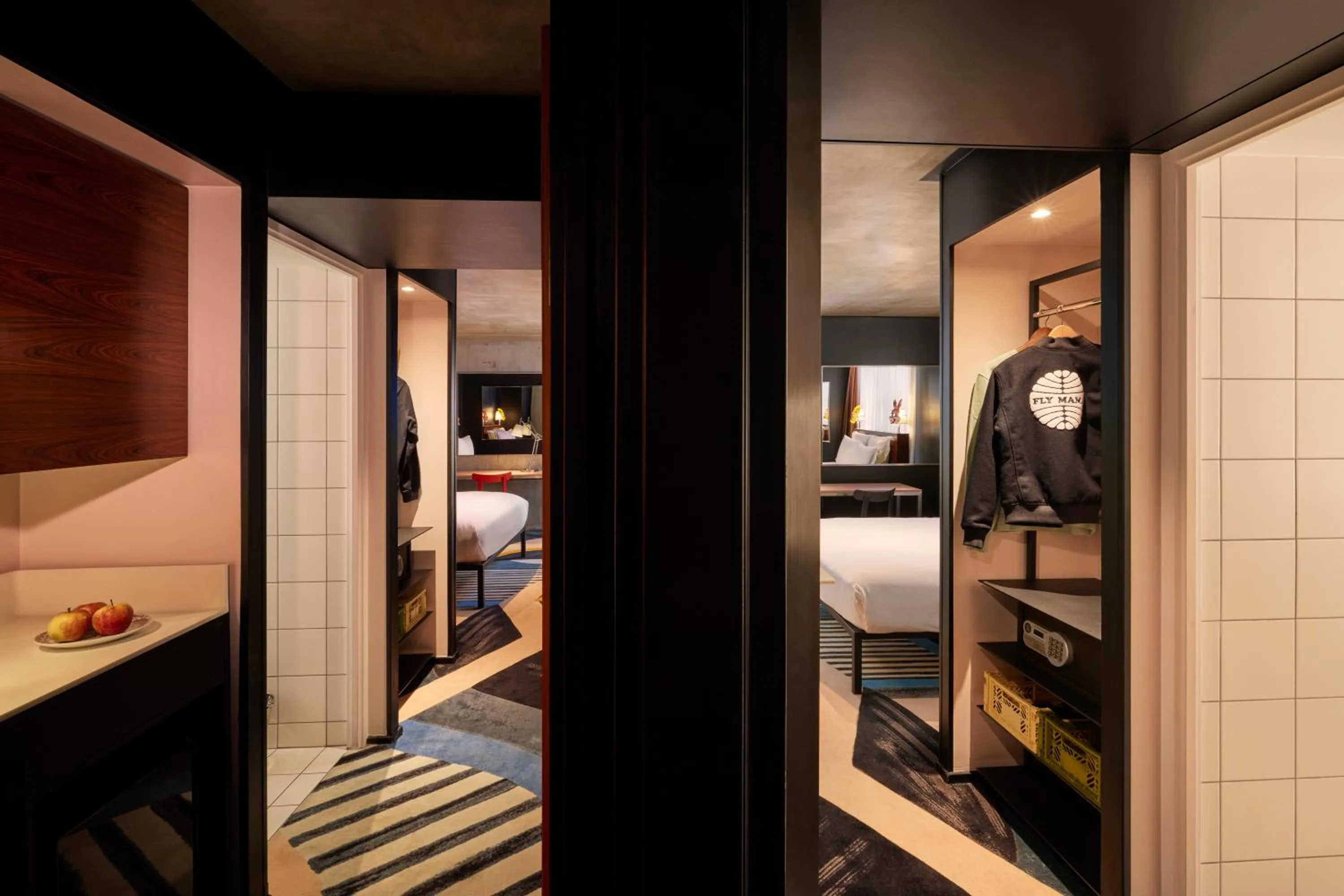 Bed in Mama Shelter Paris East